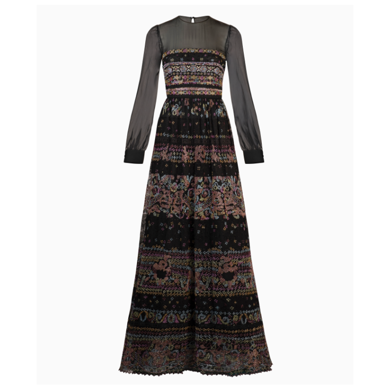 Robe Valentino Noir Céleste FW 2012