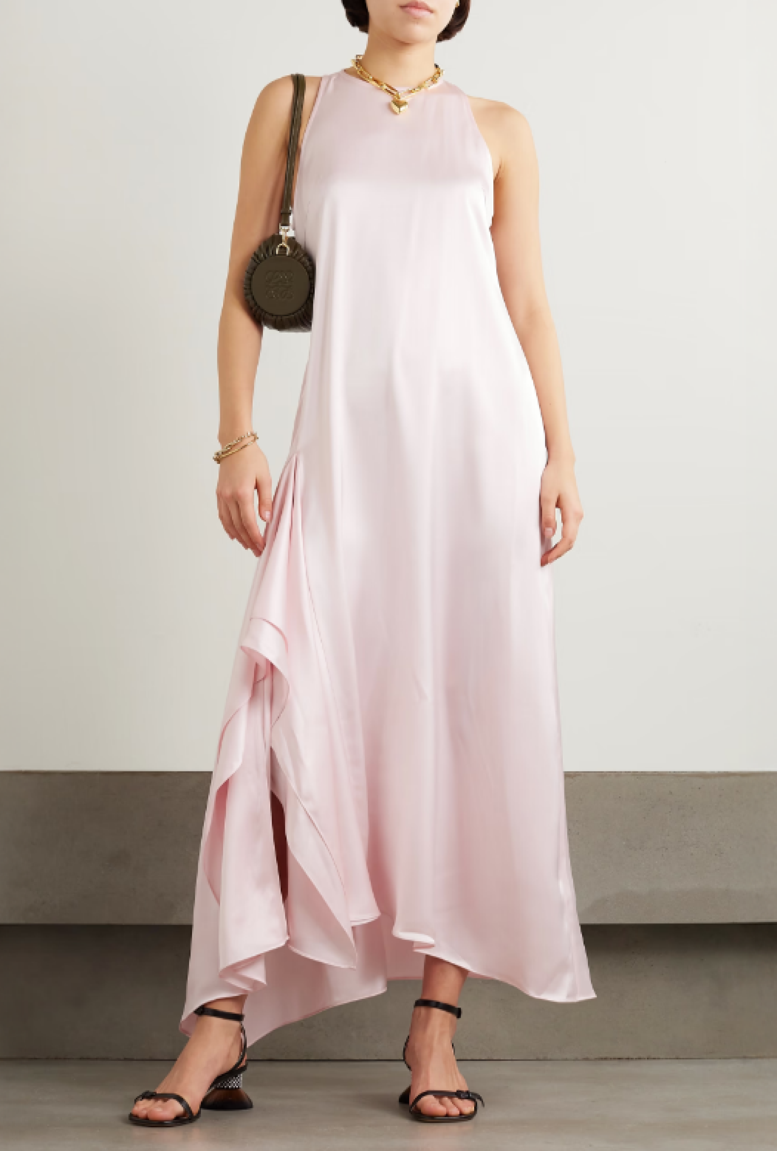Robe JW Anderson Duchesse Satin Rose
