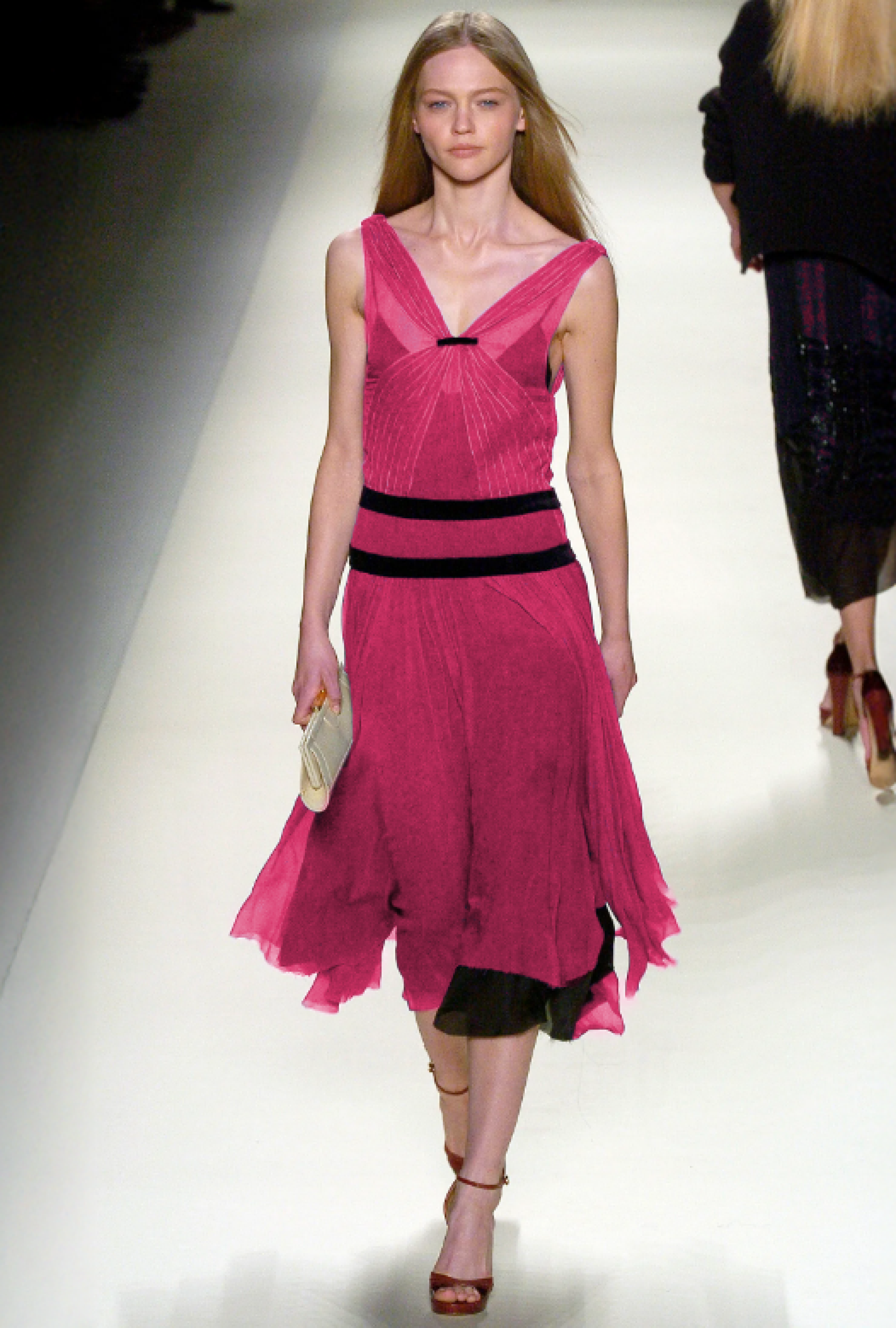 Robe Chloe Mousseline Framboise