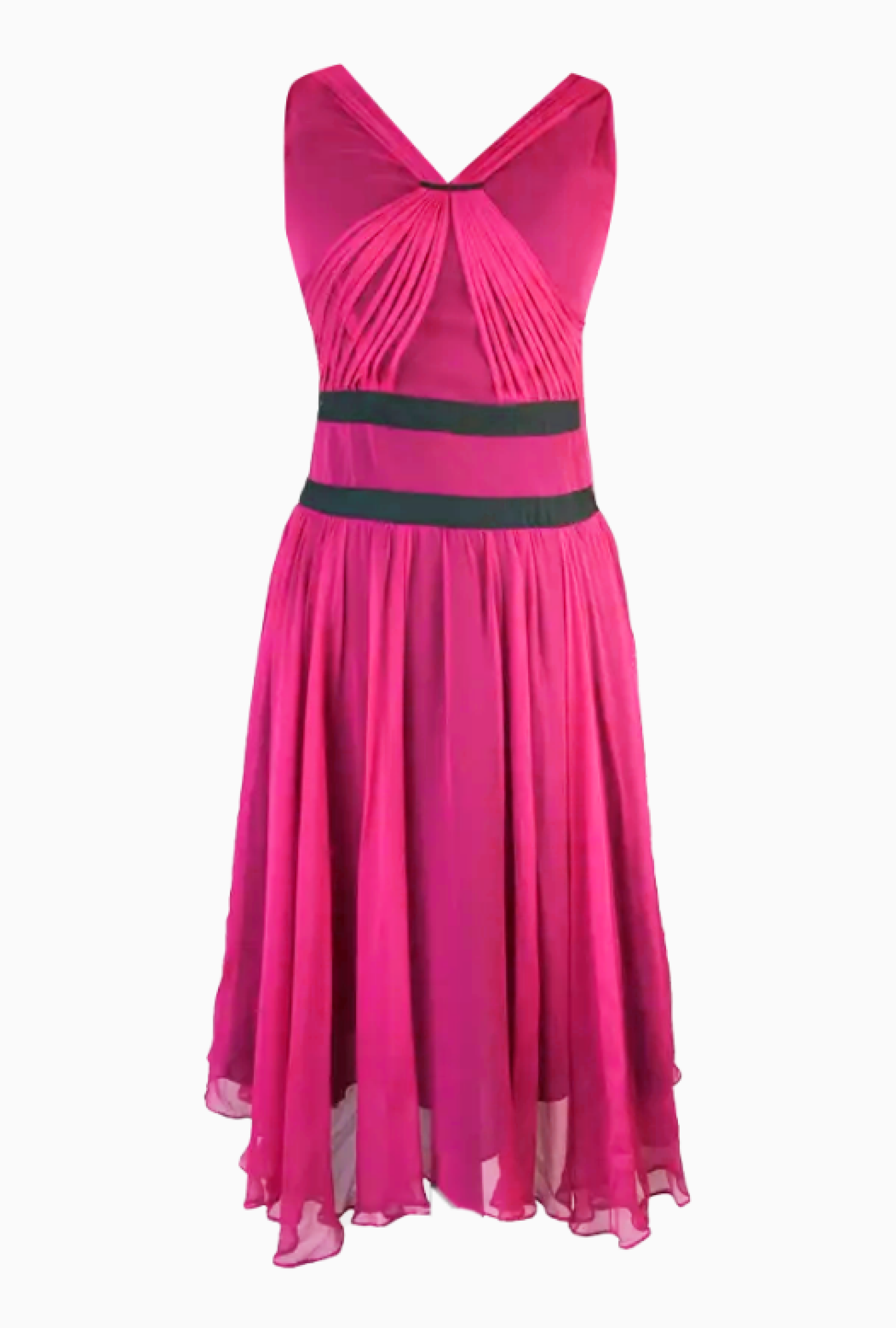 Robe Chloe Mousseline Framboise