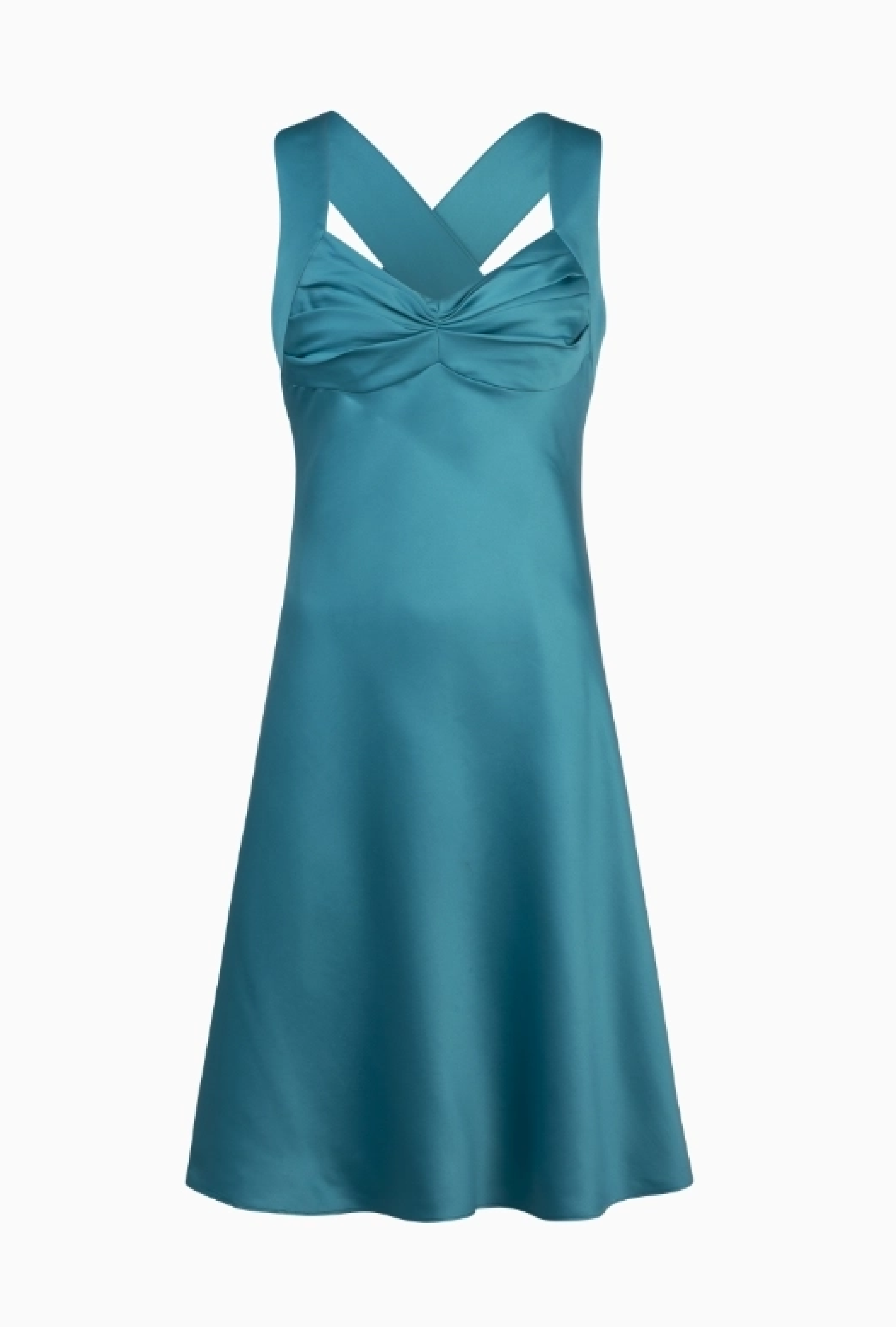Robe Calvin Klein Drapé Bleu Ciel