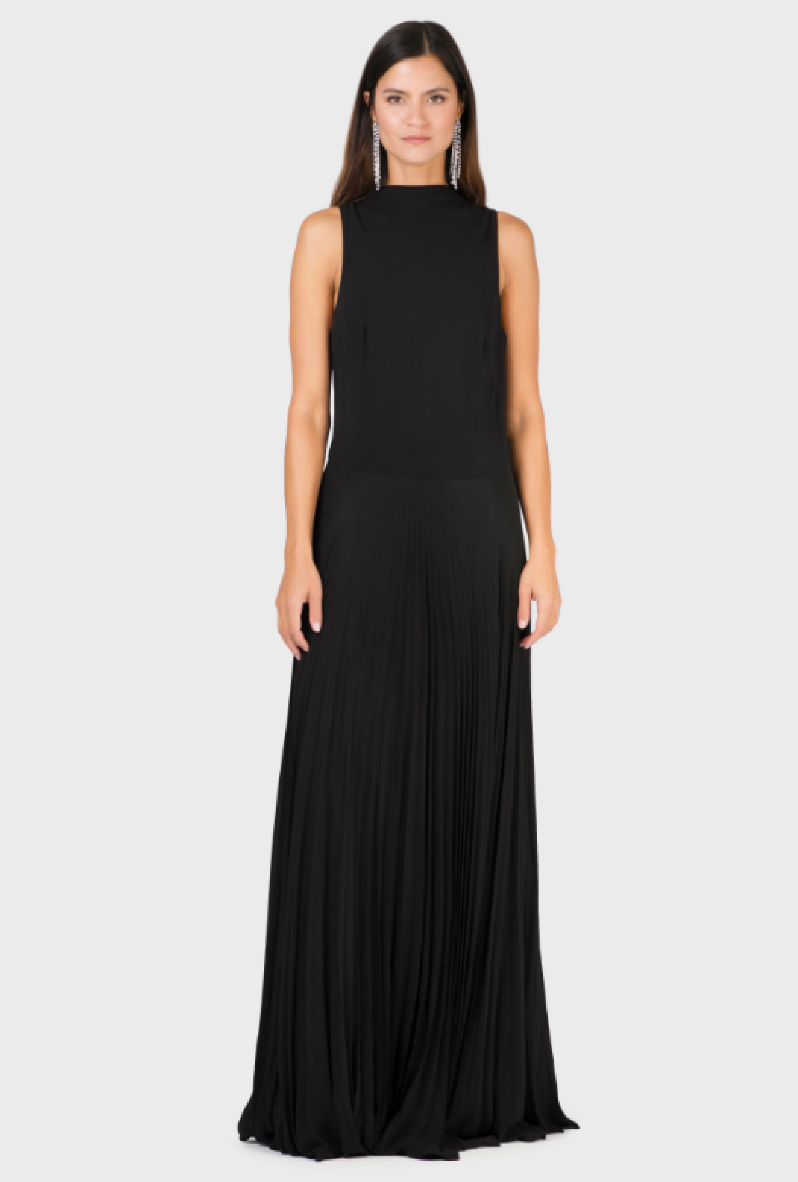 Robe Ralph Lauren Noir Plissé