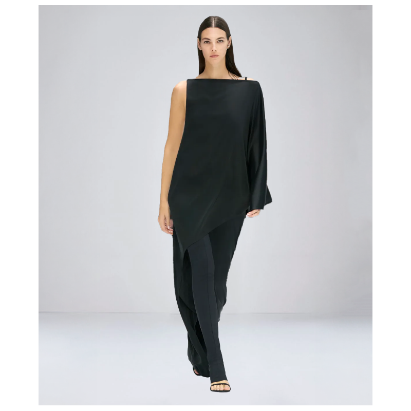 Robe Courreges Infinity Off Shoulder Black