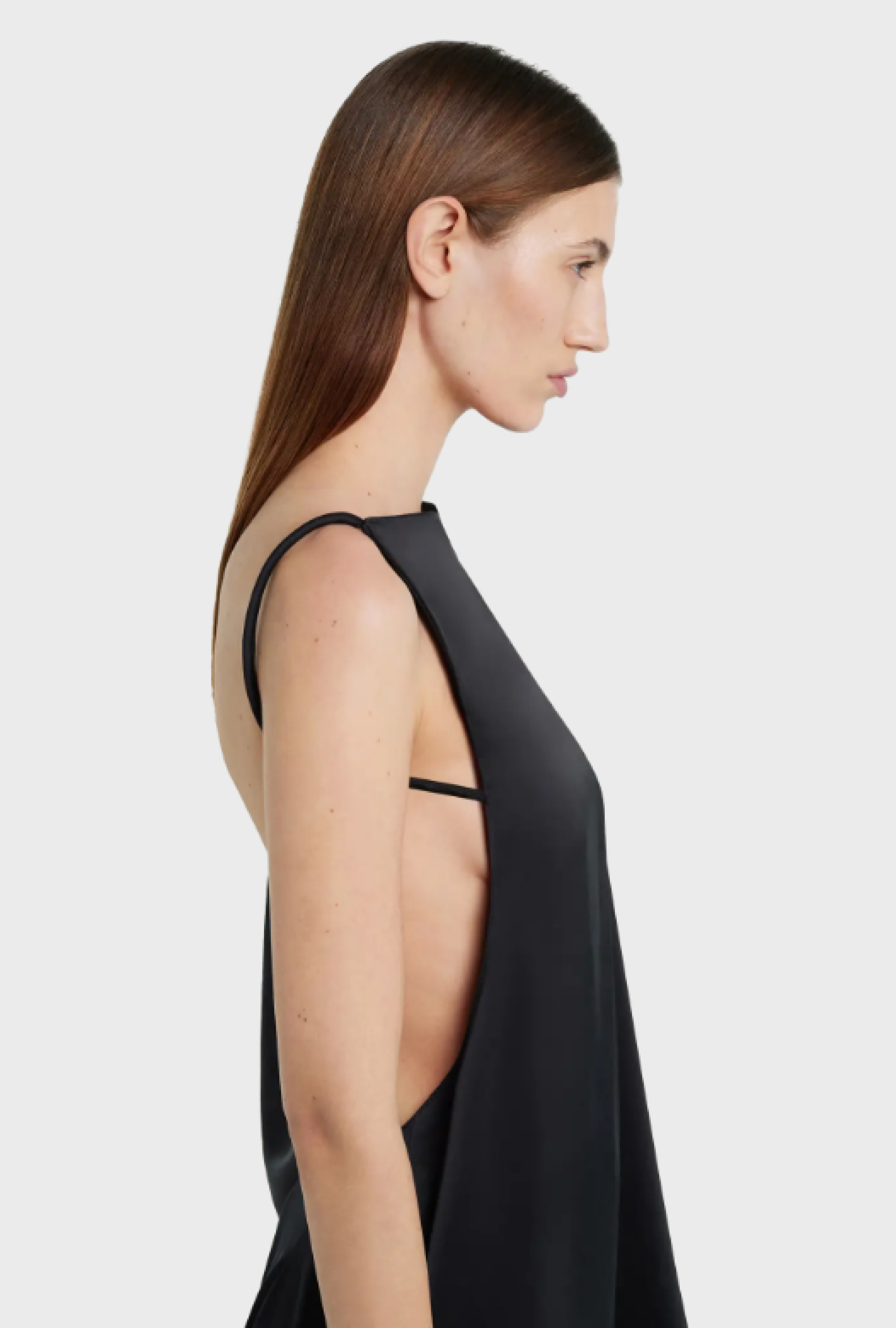 Robe Courreges Infinity Off Shoulder Black