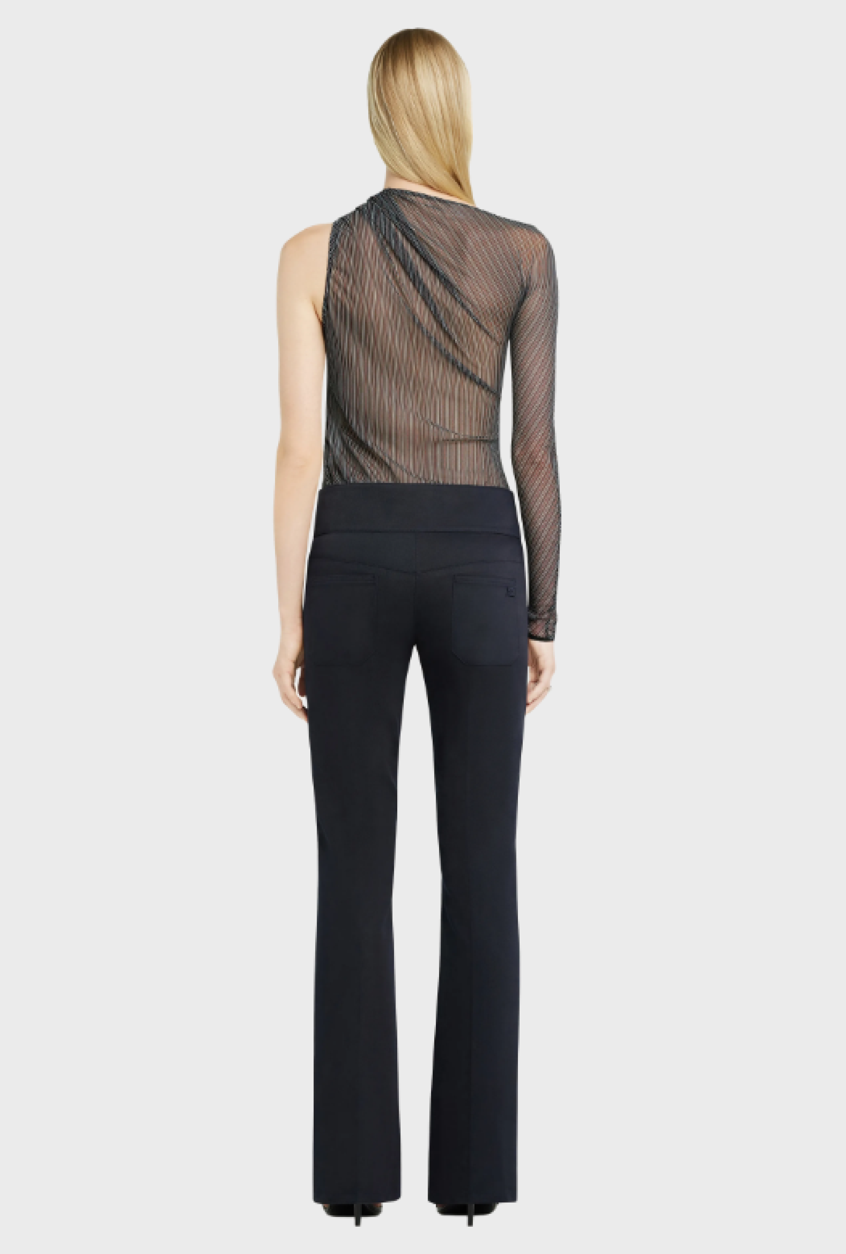 Top Courreges One Shoulder Mesh