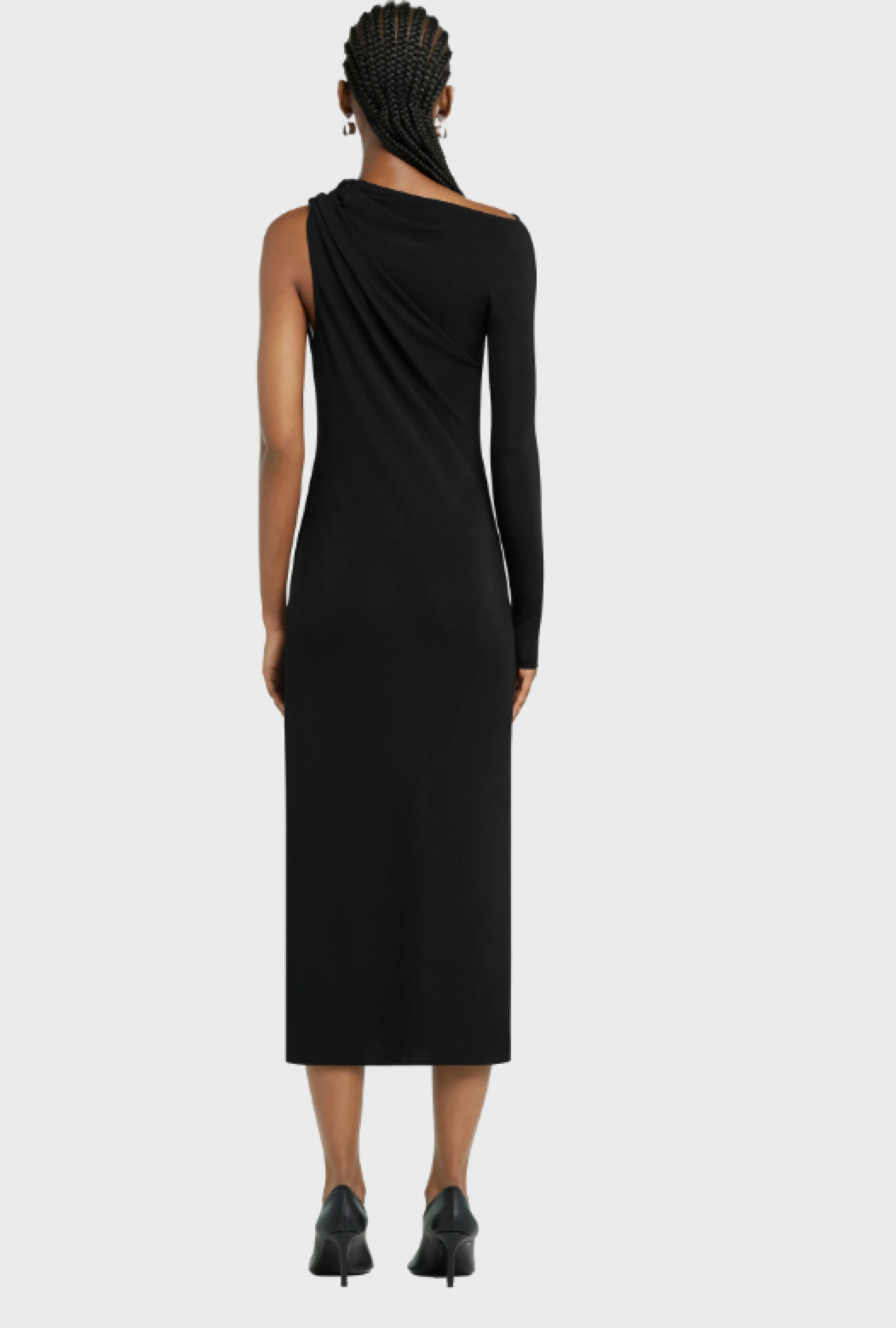 Robe Courreges One Shoulder Black