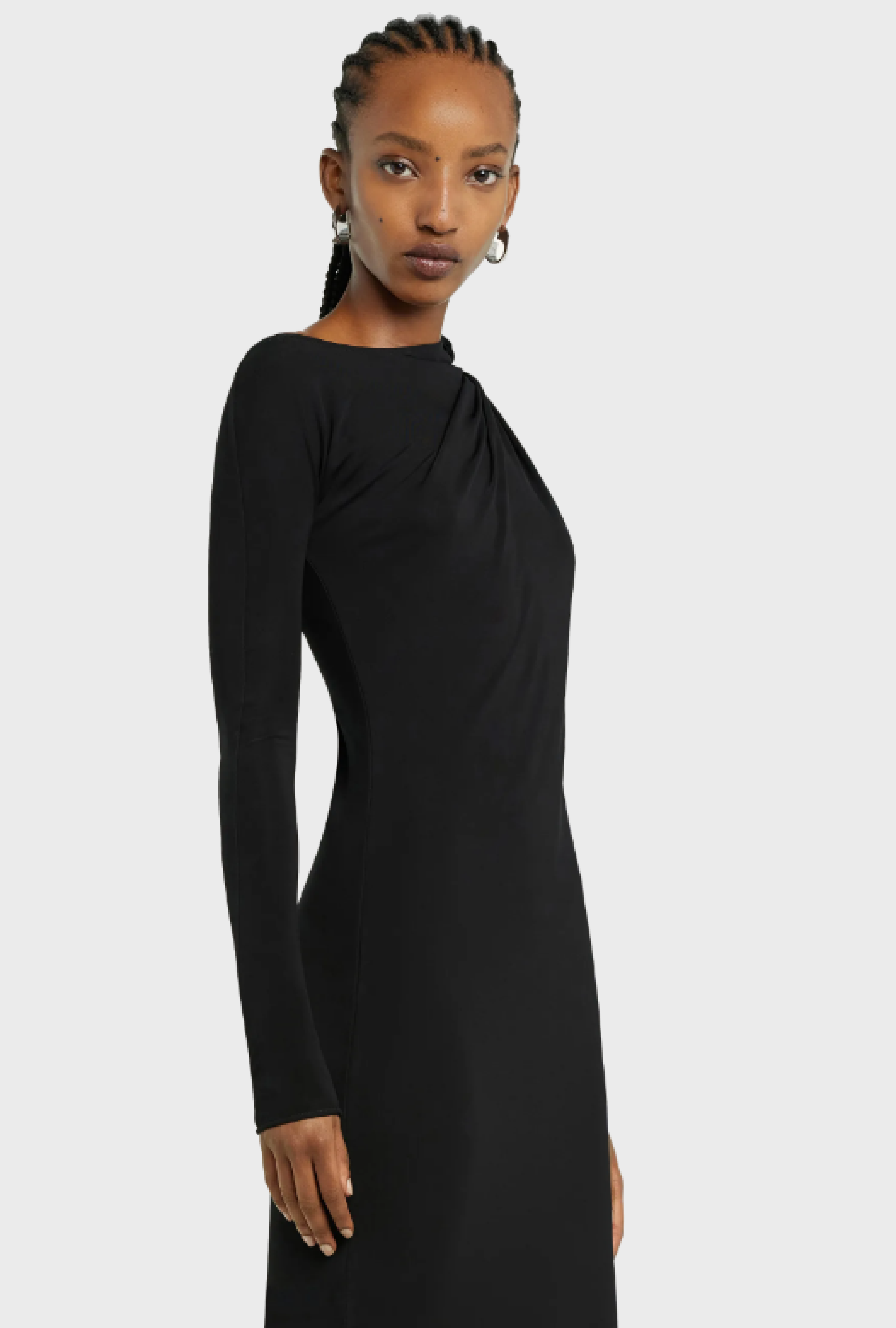 Robe Courreges One Shoulder Black