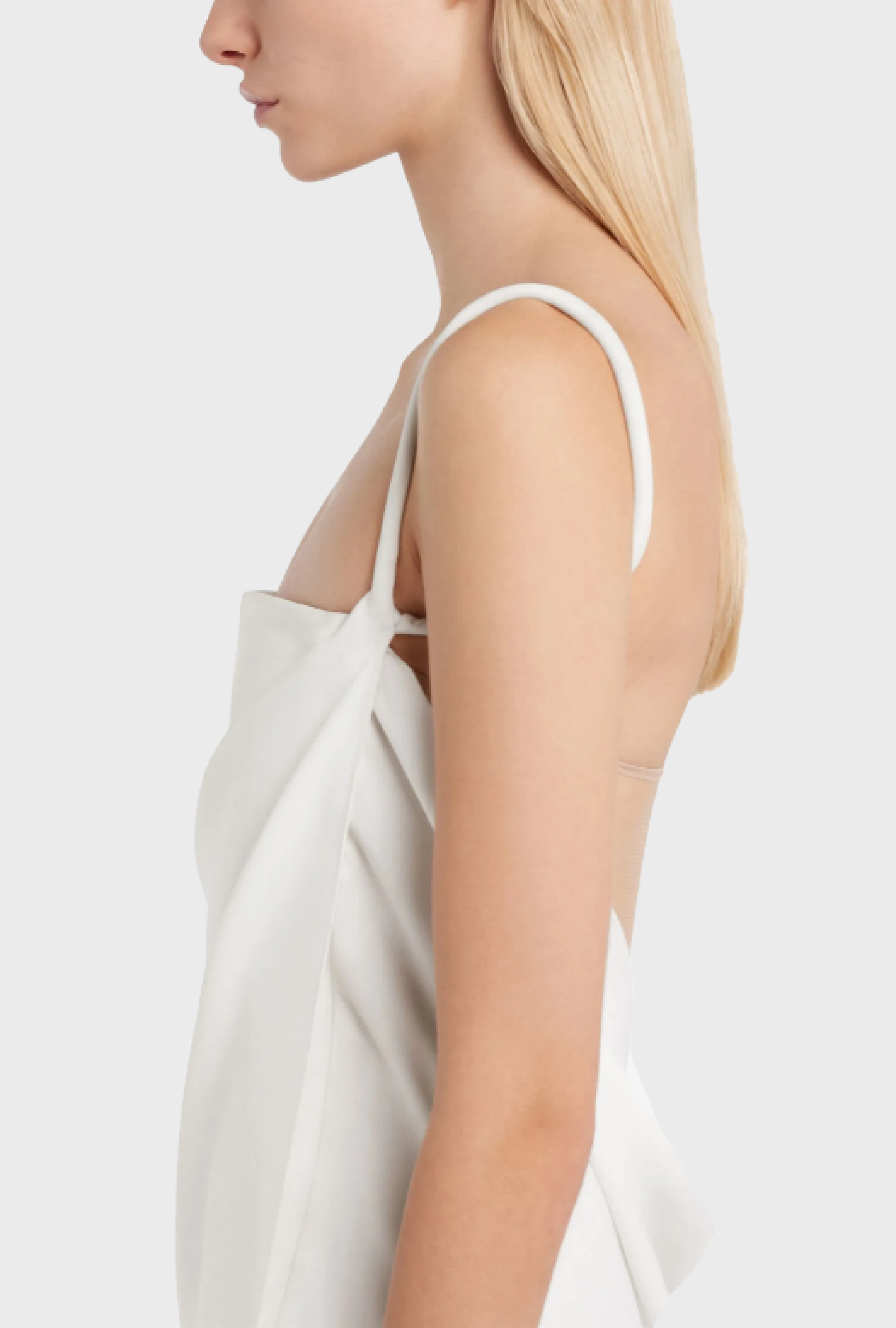 Robe Courreges Infinity Crepe Natural