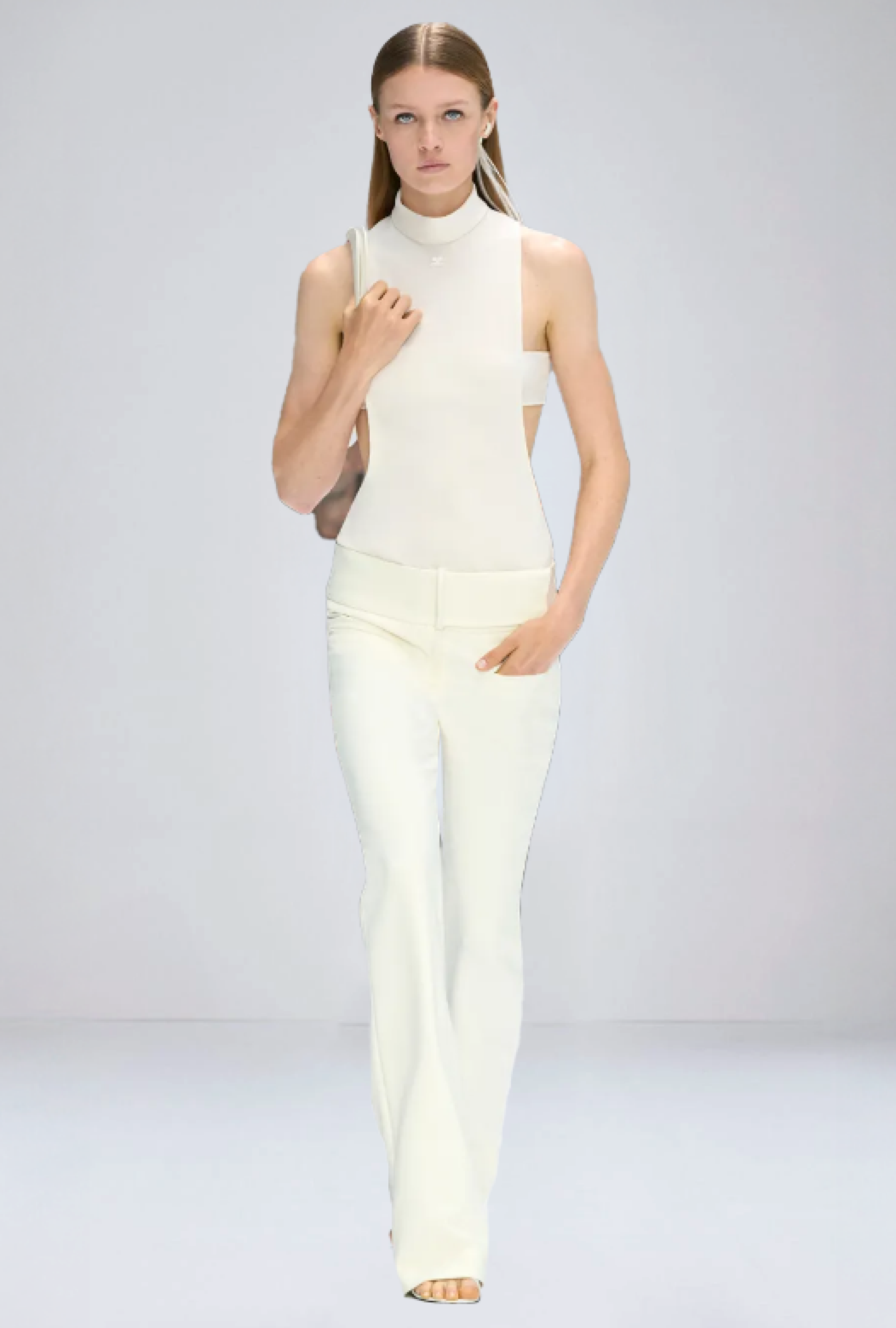 Pantalon Courreges Heritage Double Natural