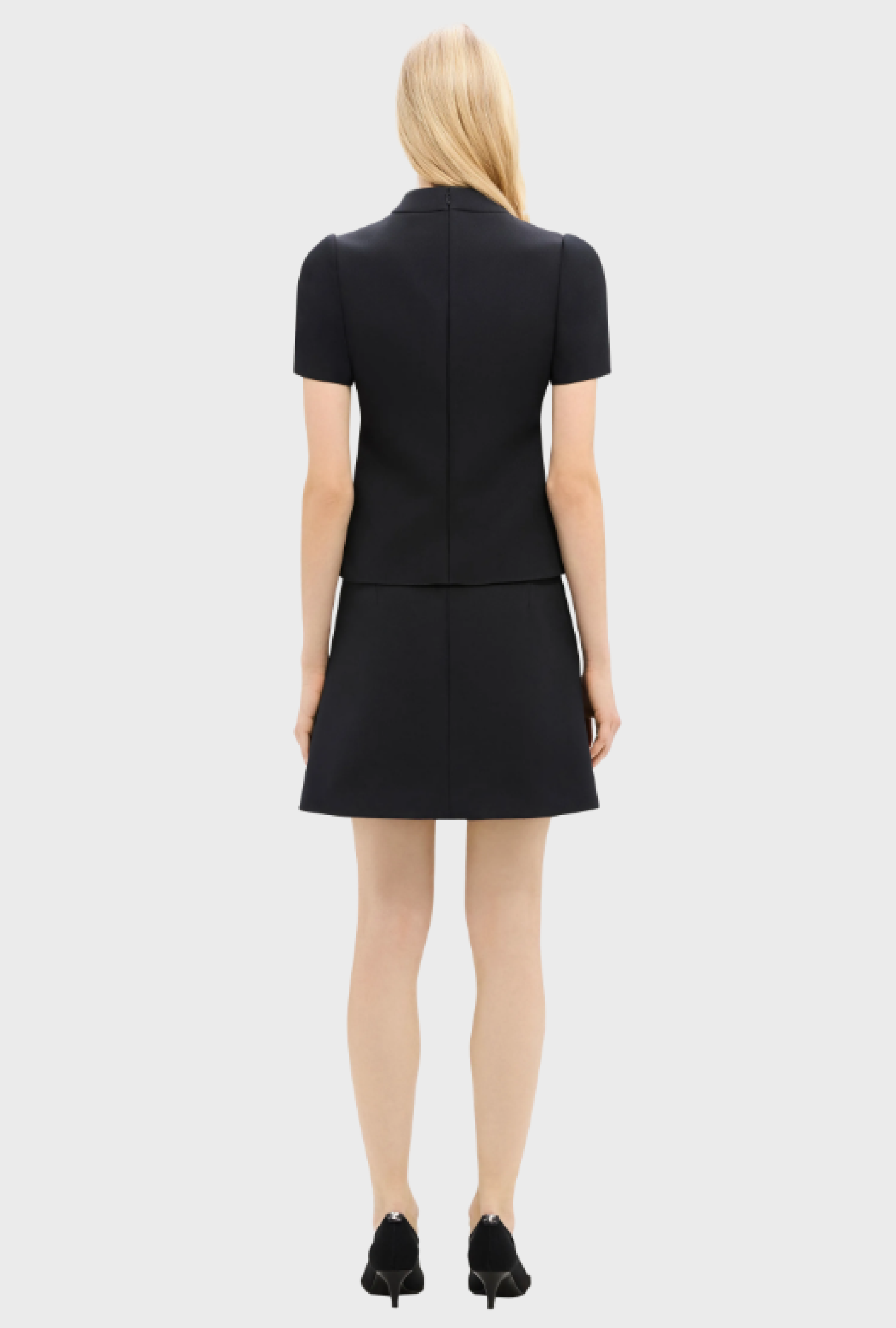 Top Courreges Zipped Twill Black