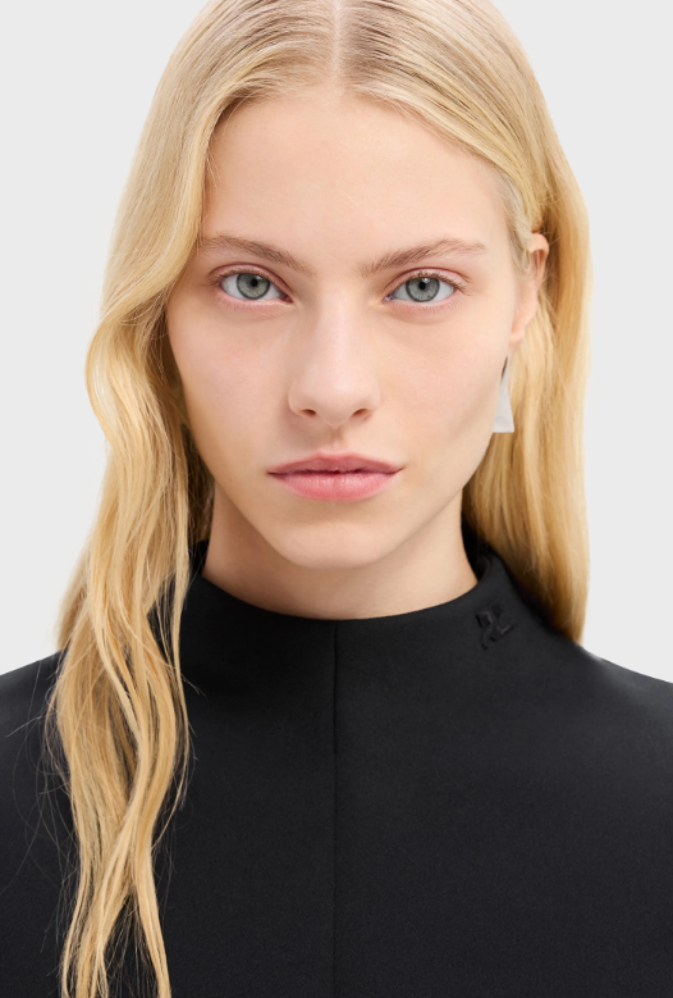 Top Courreges Zipped Twill Black