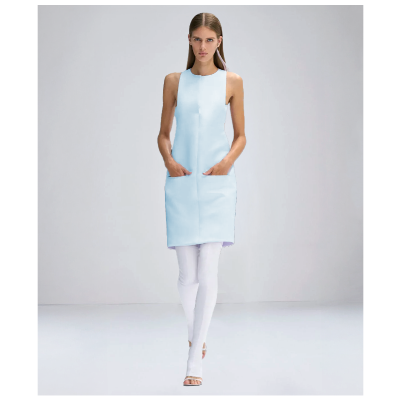 Robe Courreges 2-pocket A-line Iceberg