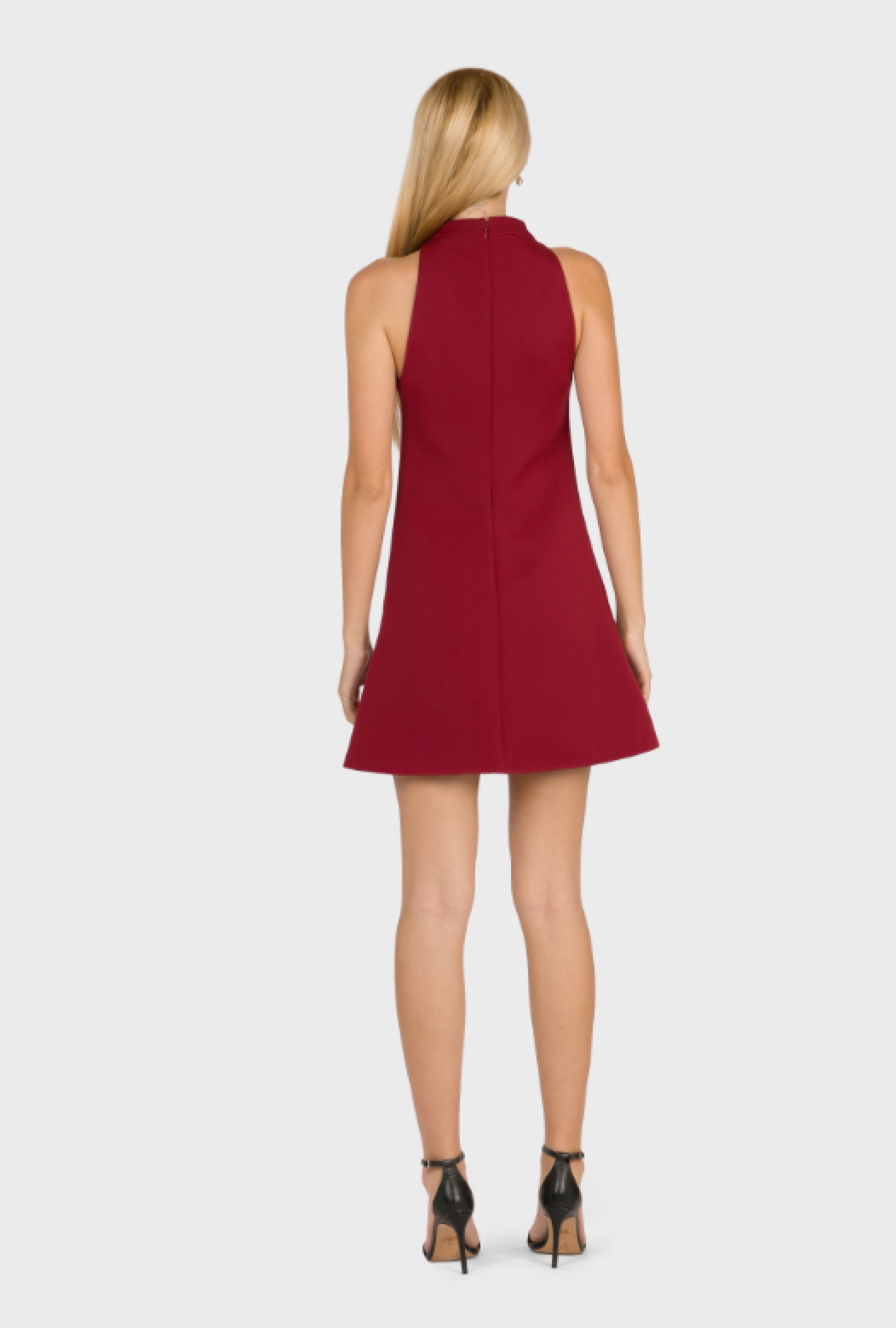 Robe Courreges 2-pocket A-line Red