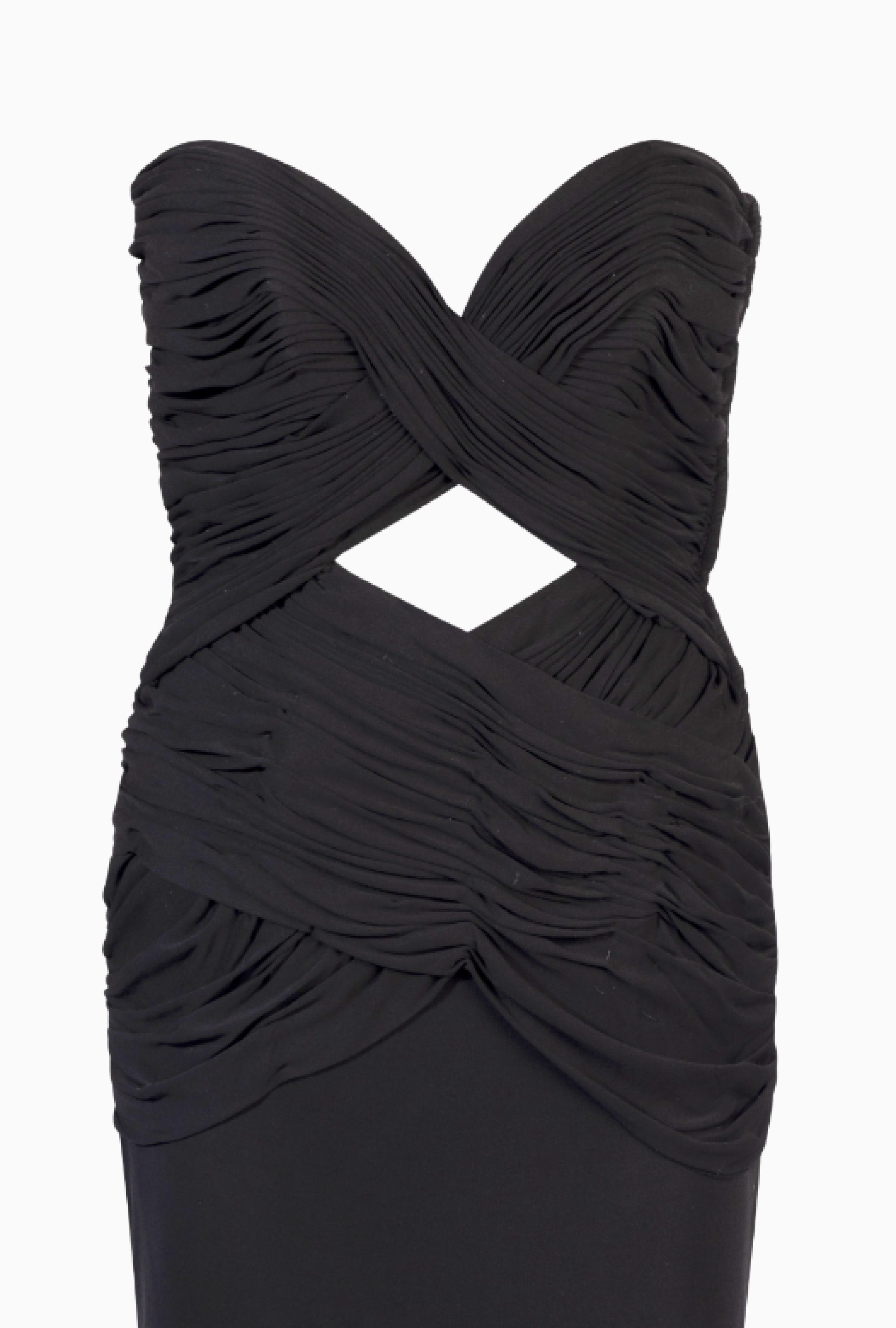 Robe Vicky Tiel Couture  Minuit Sculpté