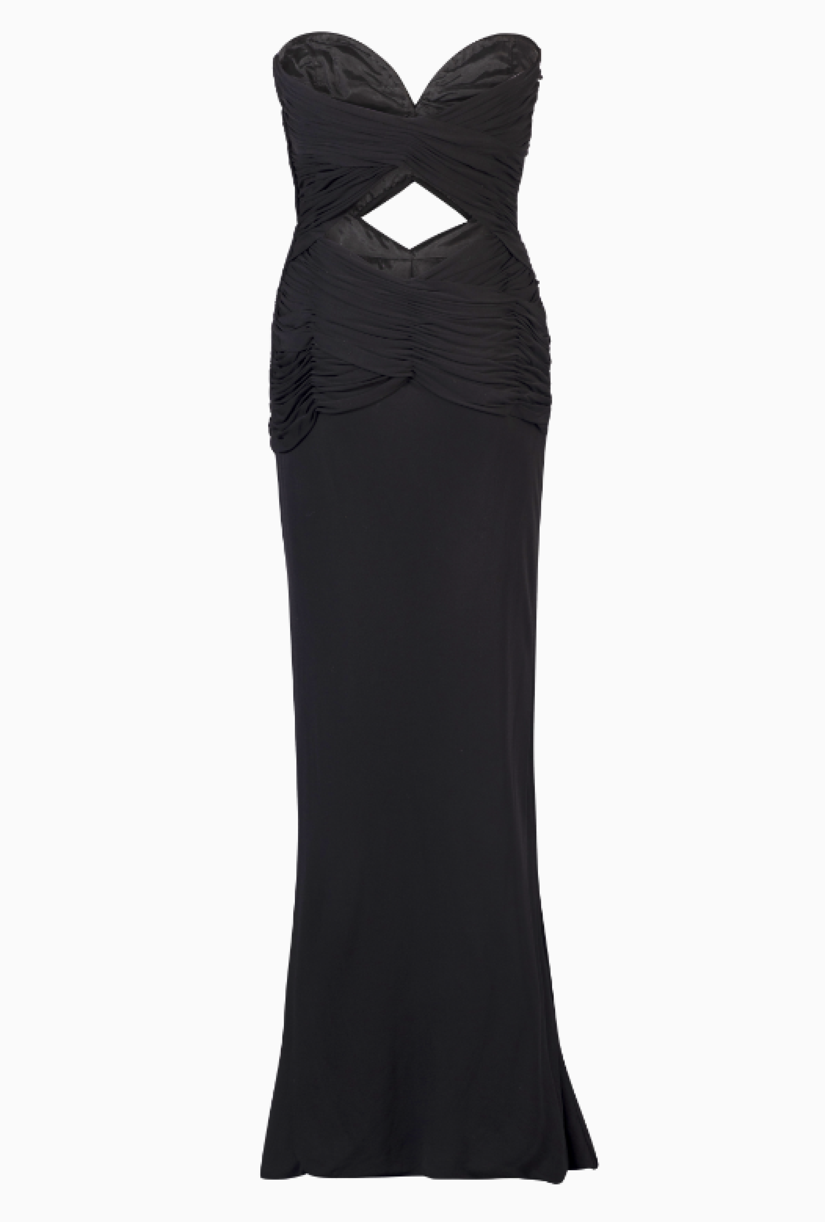 Robe Vicky Tiel Couture  Minuit Sculpté