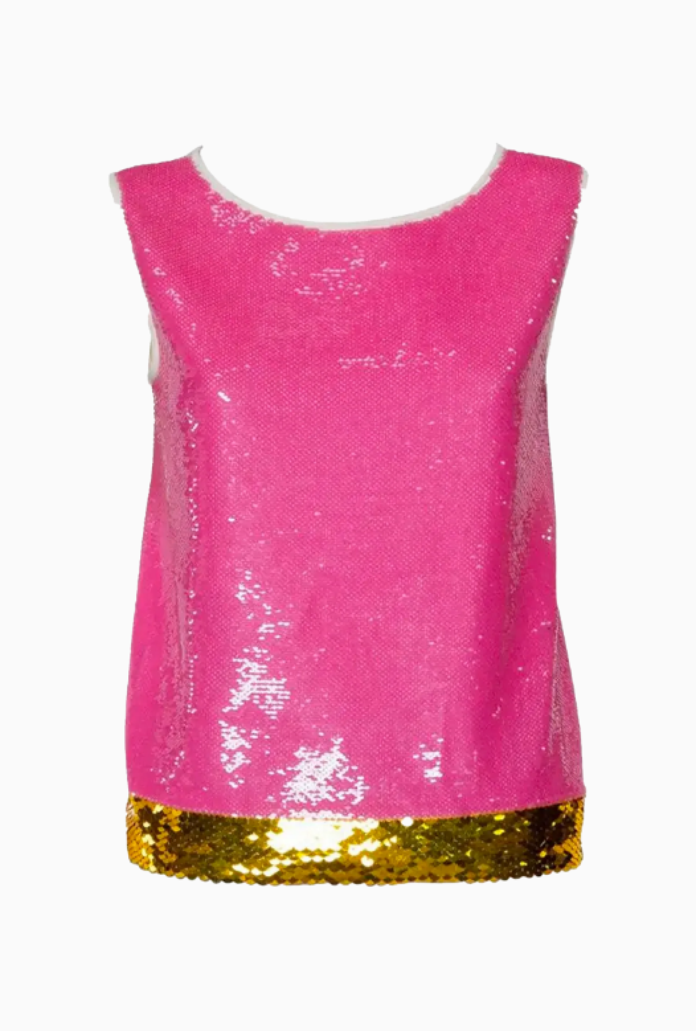 Top Prada Pink Sequin 2010s