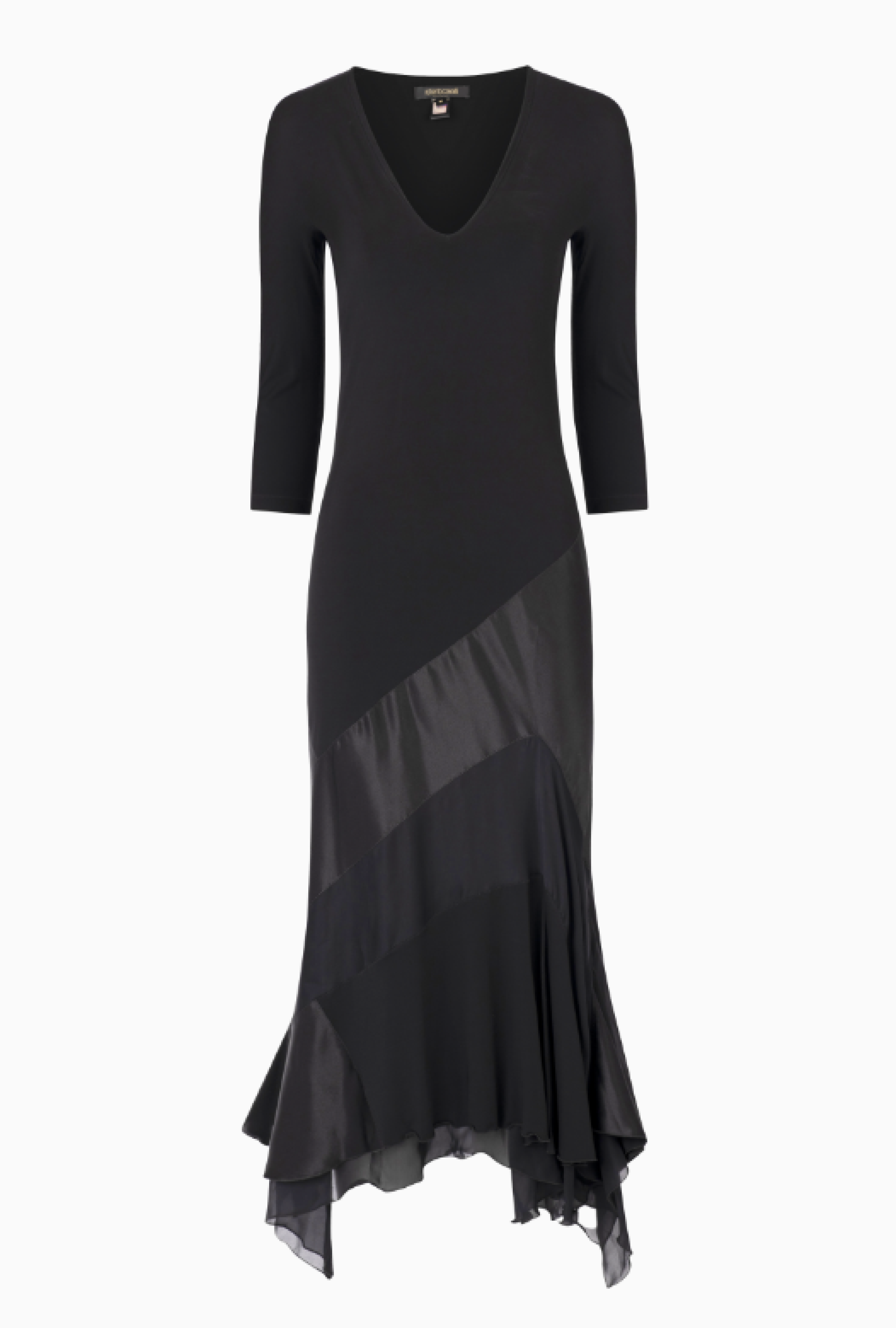 Robe Roberto Cavalli Silk Bias Cut Black FW 2004