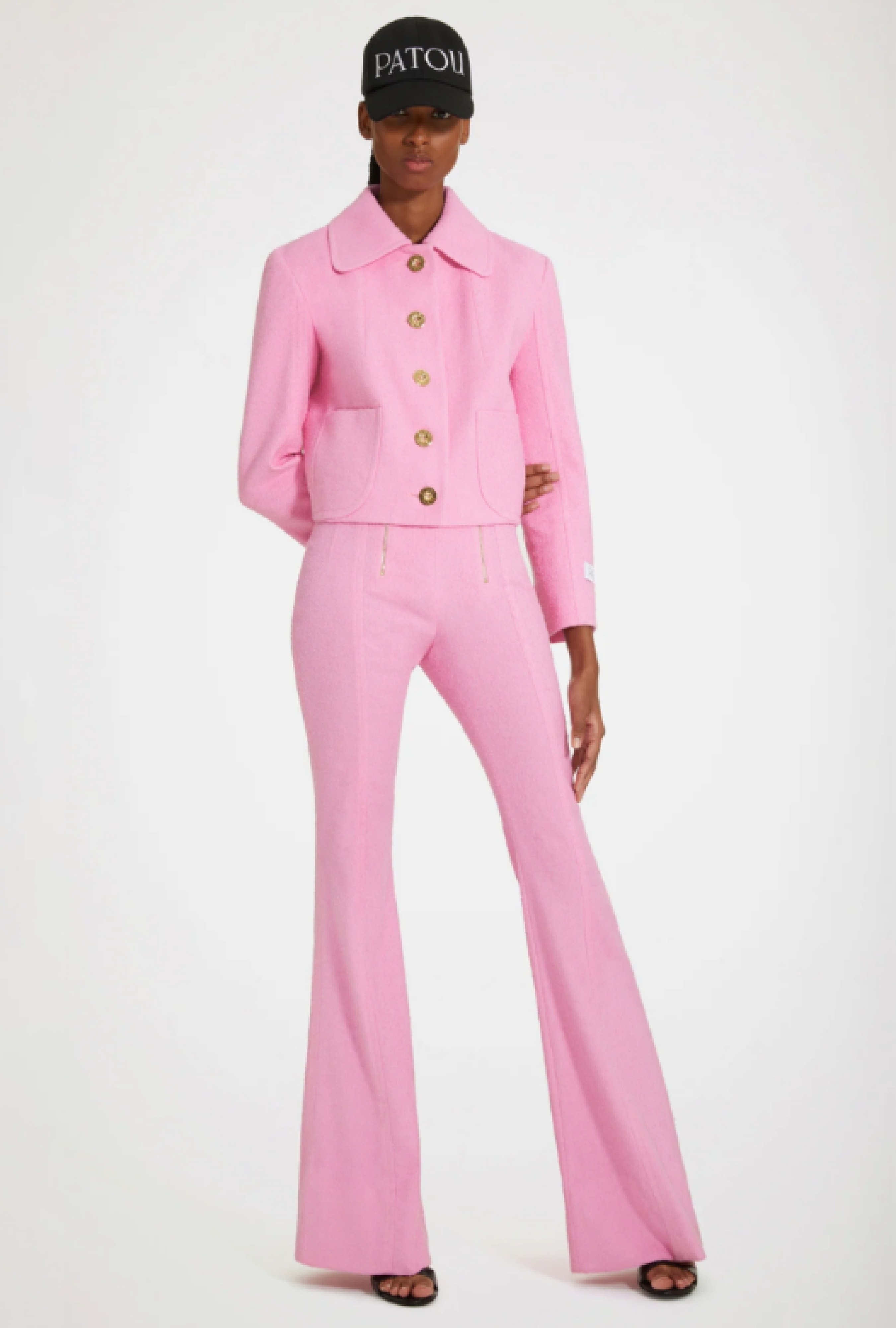 Veste Patou Tweed Begonia Pink