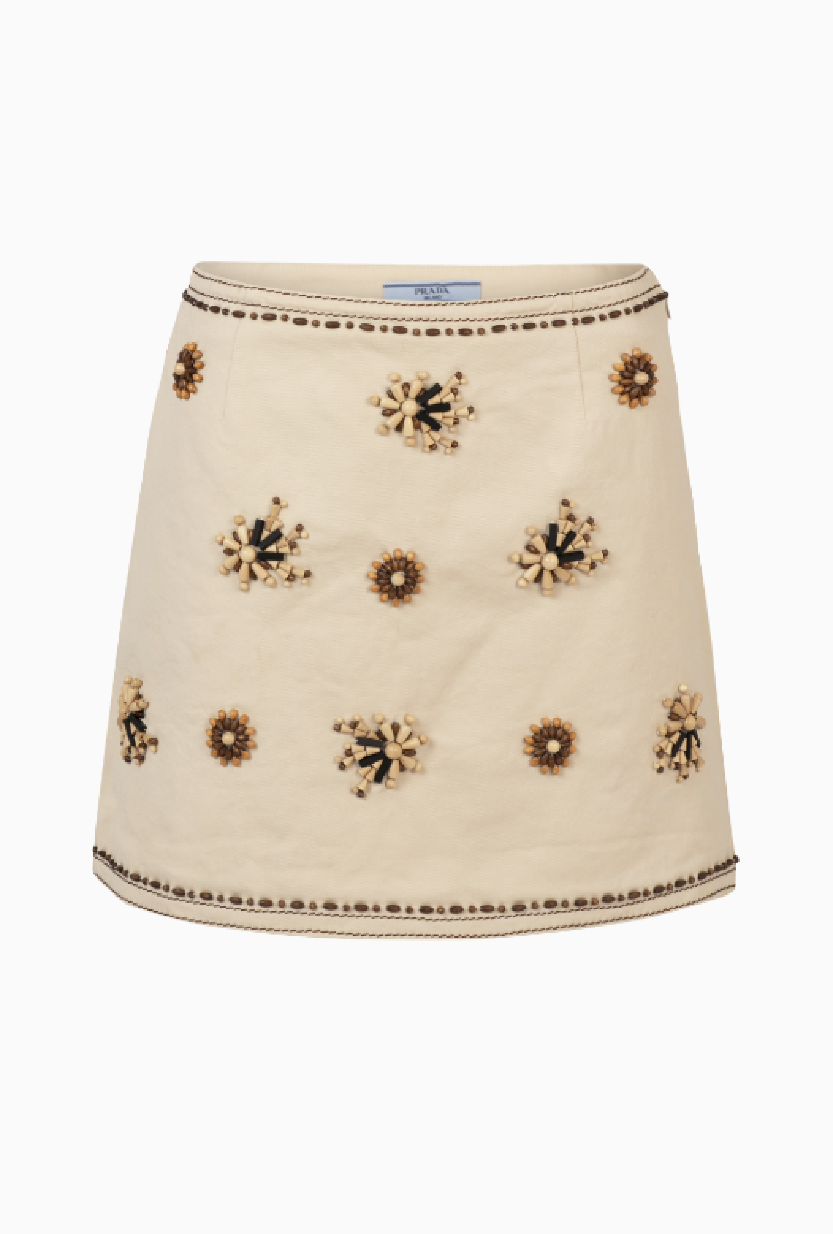 Jupe Prada Fleurs Brodées