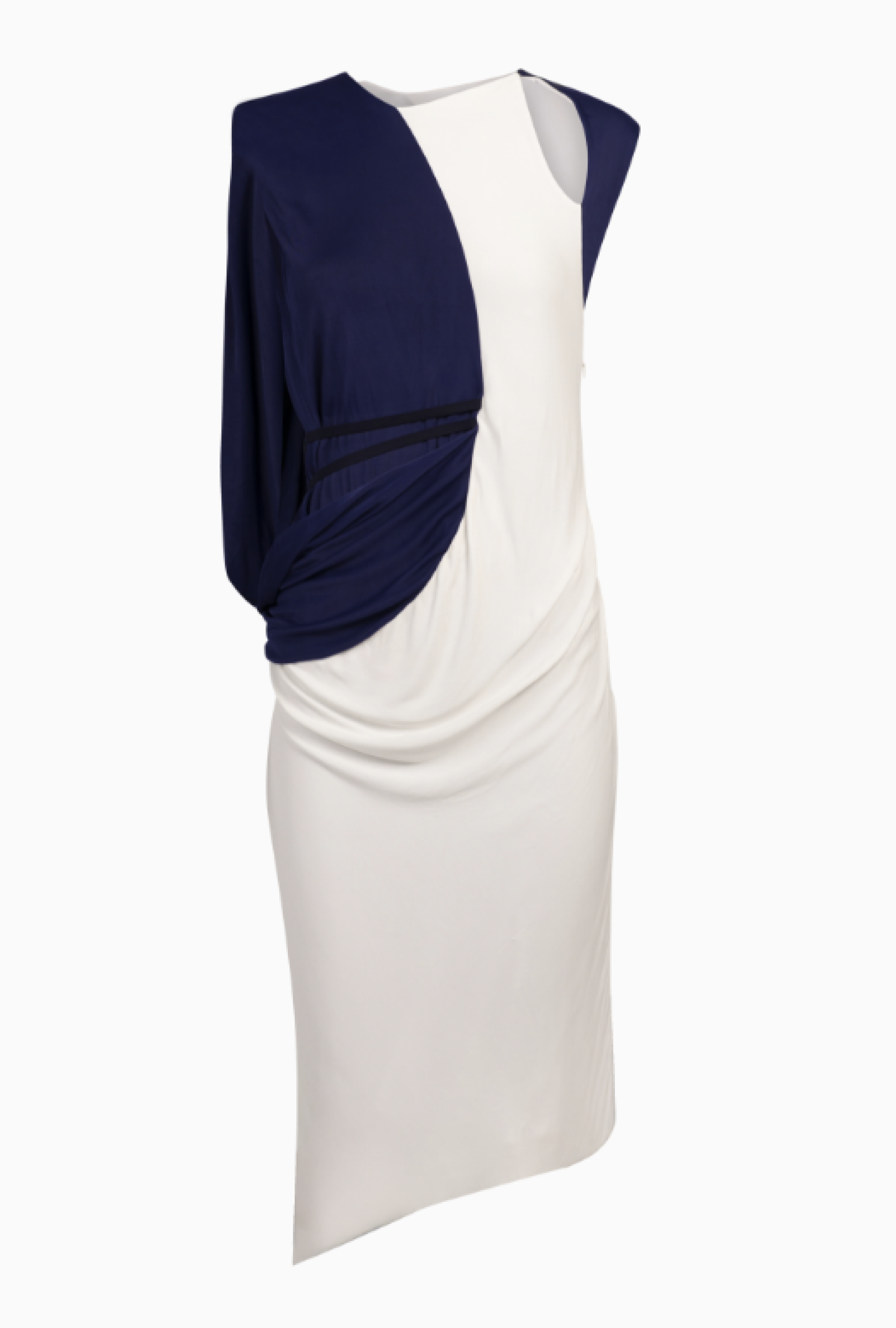 Robe Balenciaga Bicolore 2008 Par Nicolas Ghesquière