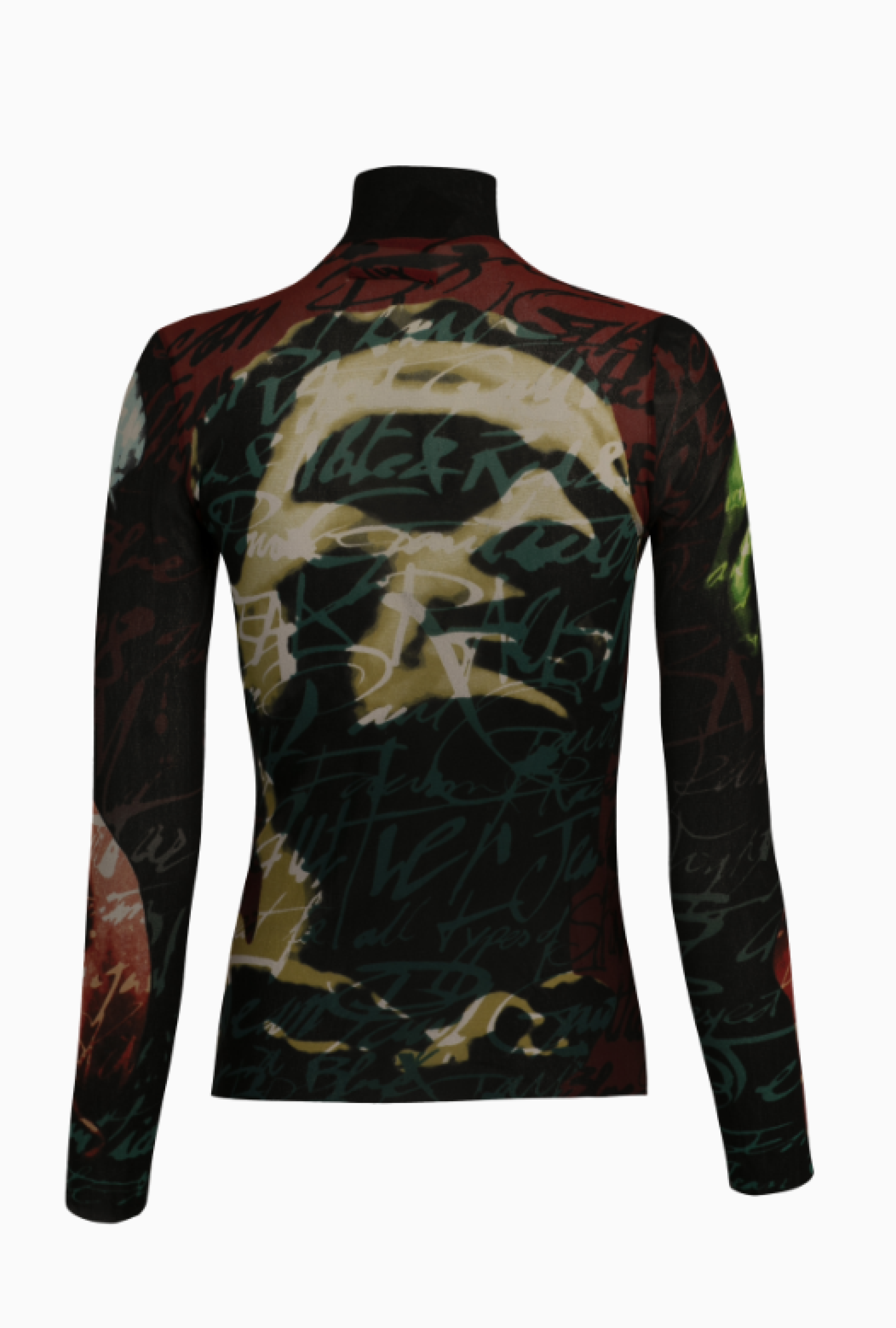 Top Jean Paul Gaultier Tattoo Mesh FW 1997