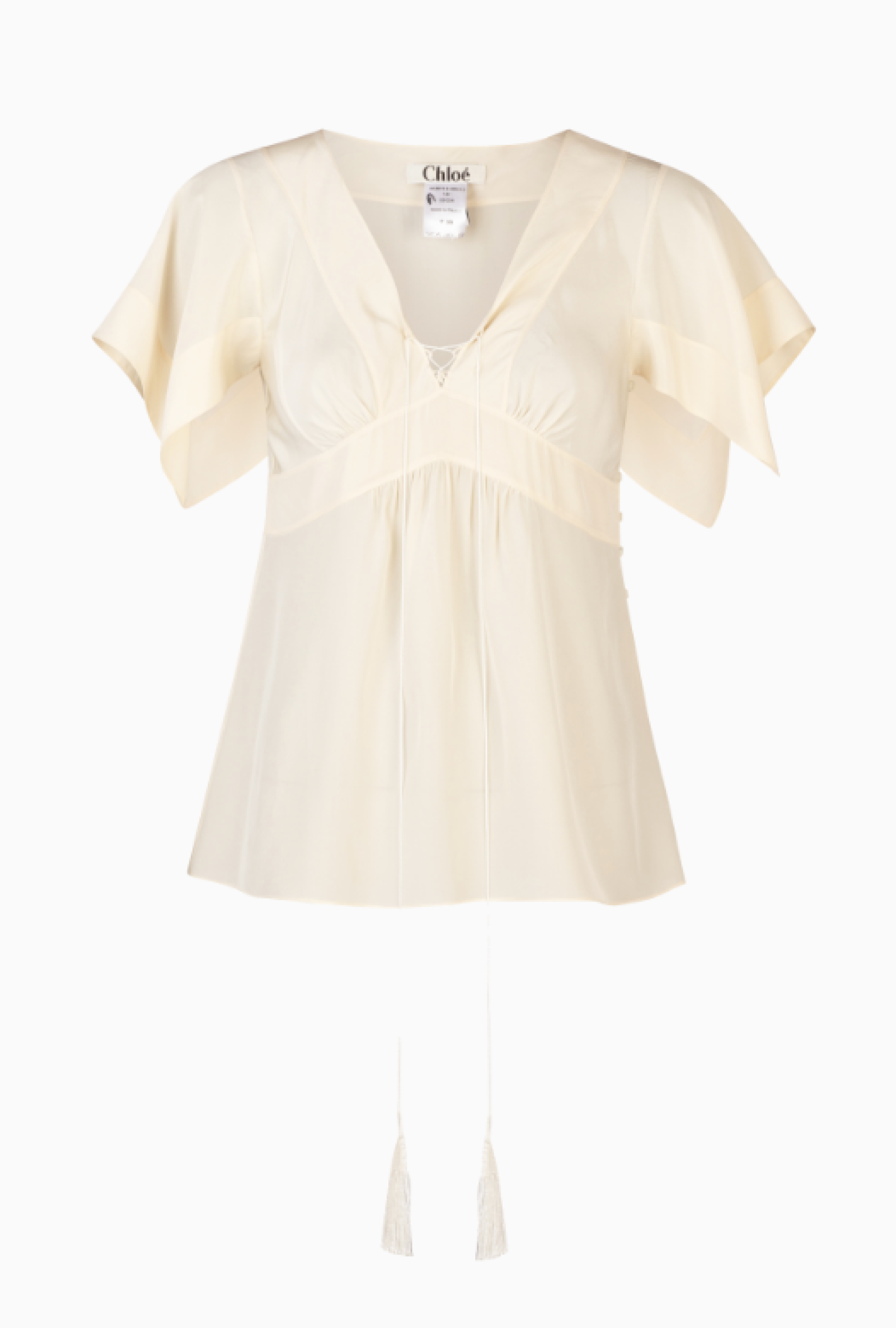 Top Chloe Soie Ivoire FW2004 par Phoebe Philo