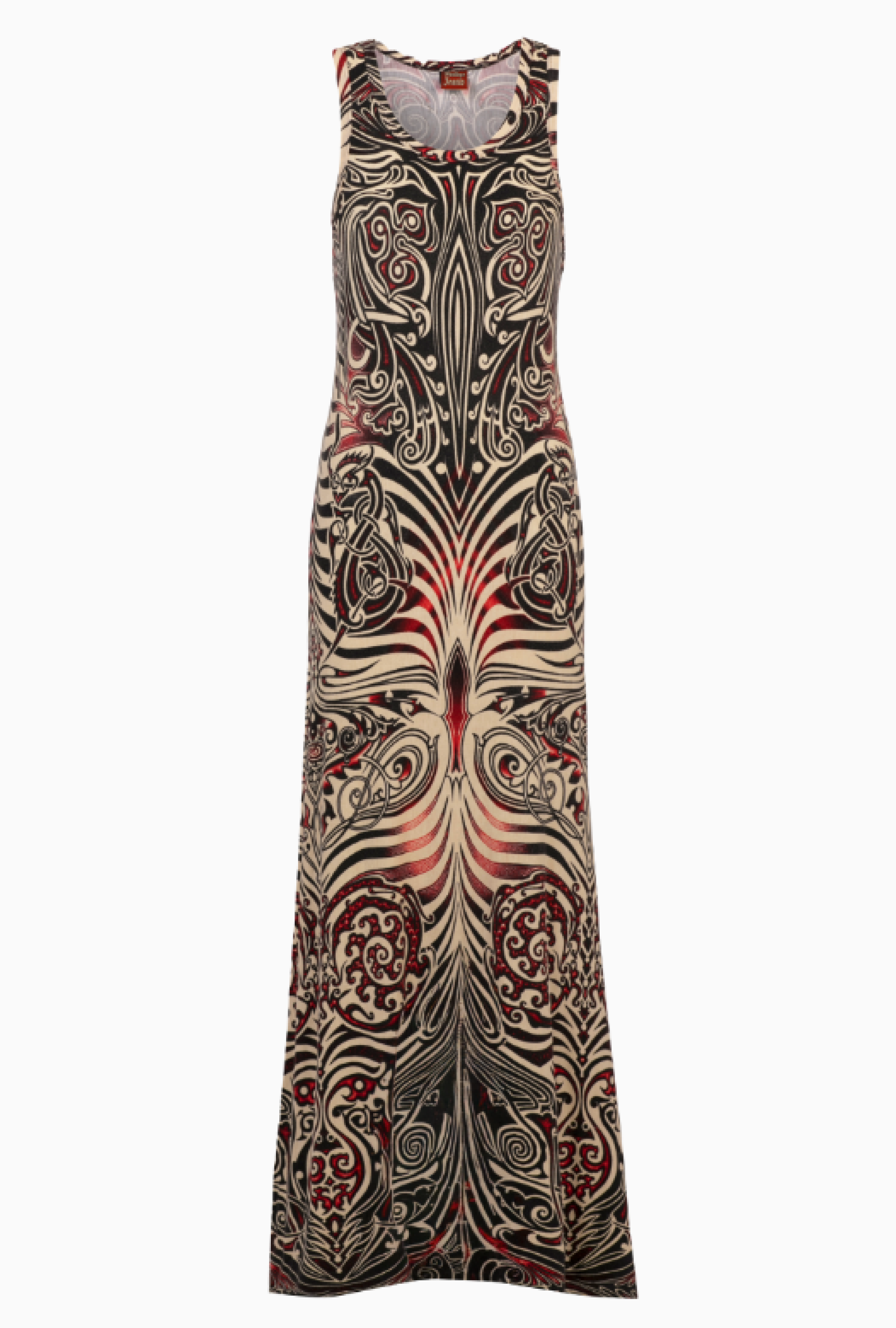 Robe Jean Paul Gaultier Print Tattoo SS1996