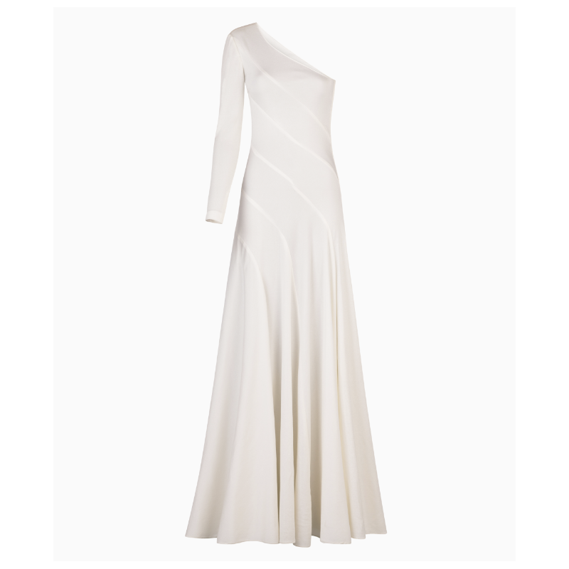 Robe Azzaro Asymetrique Blanche