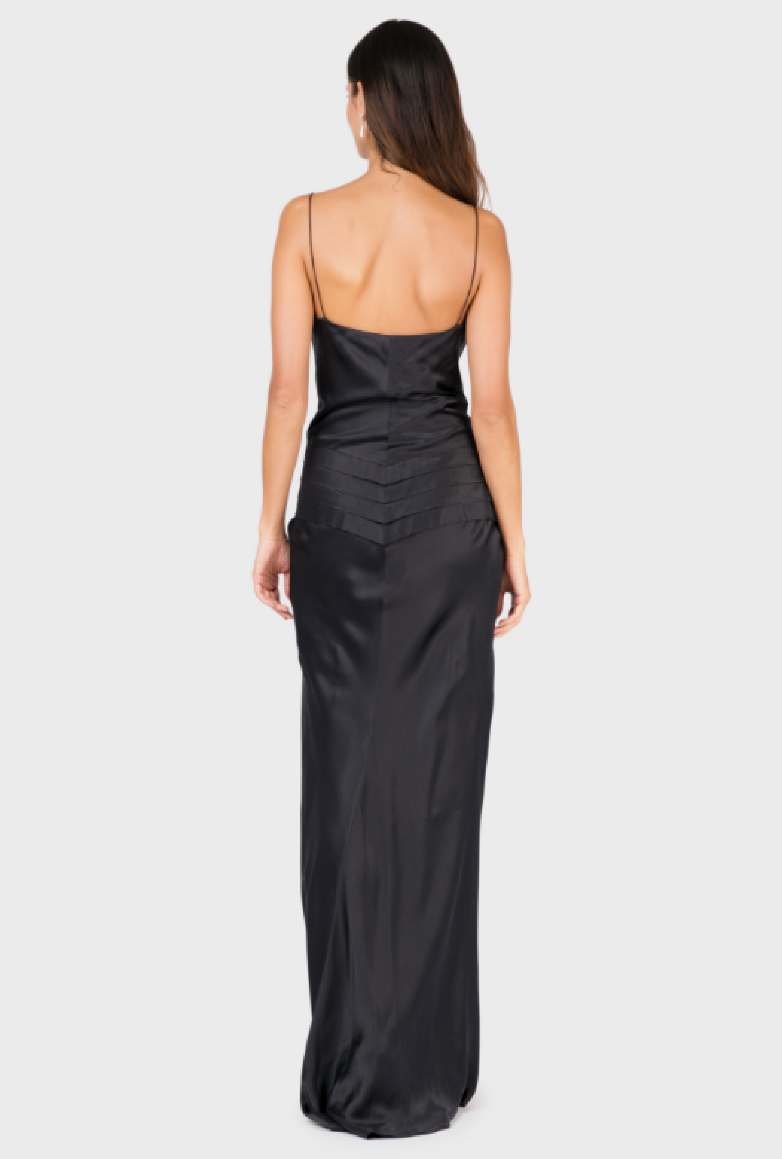 Robe Jean-Louis Scherrer Paris Satin Circa 1995