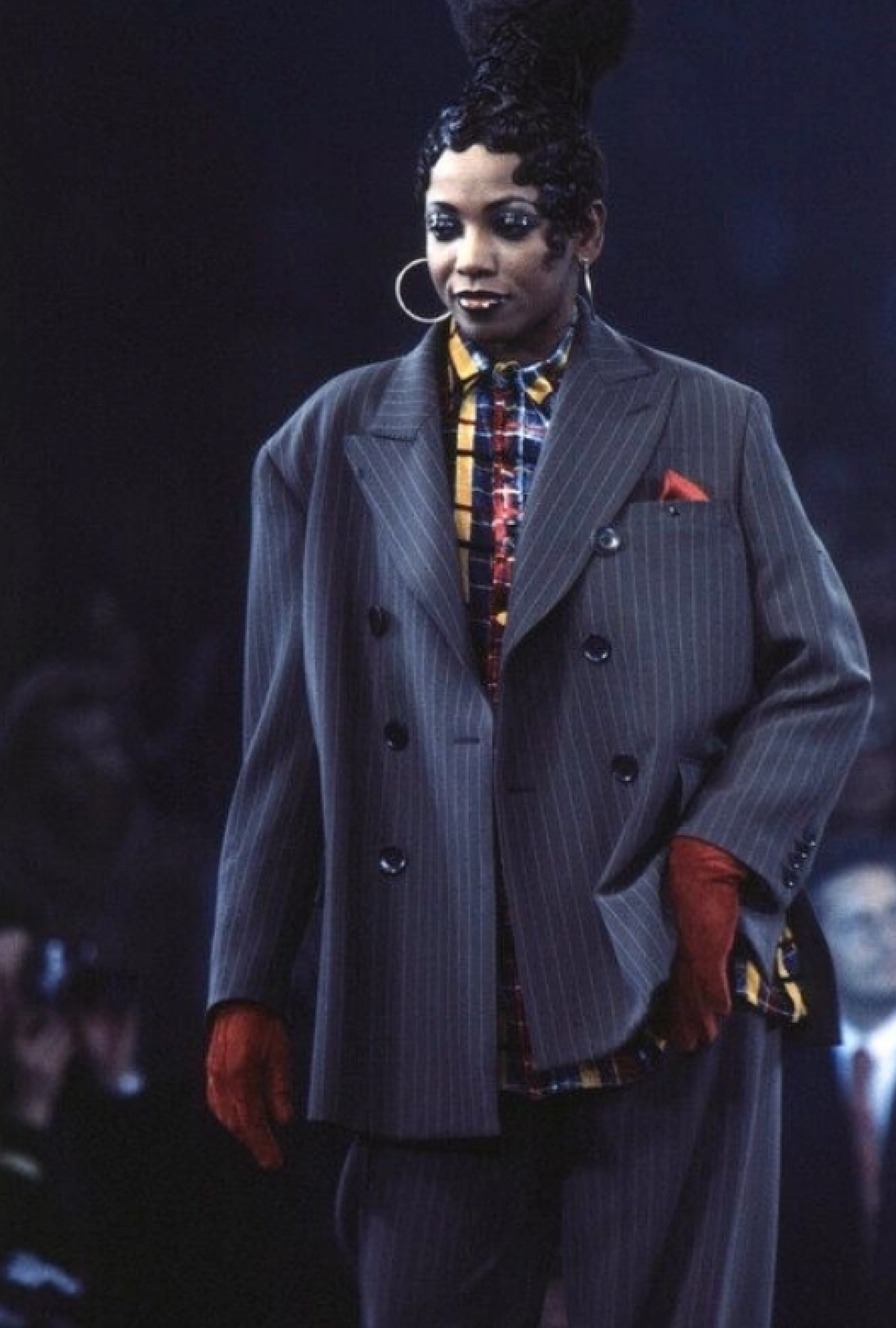 Veste Jean Paul Gaultier Pinstripe Rebel Circa 2001