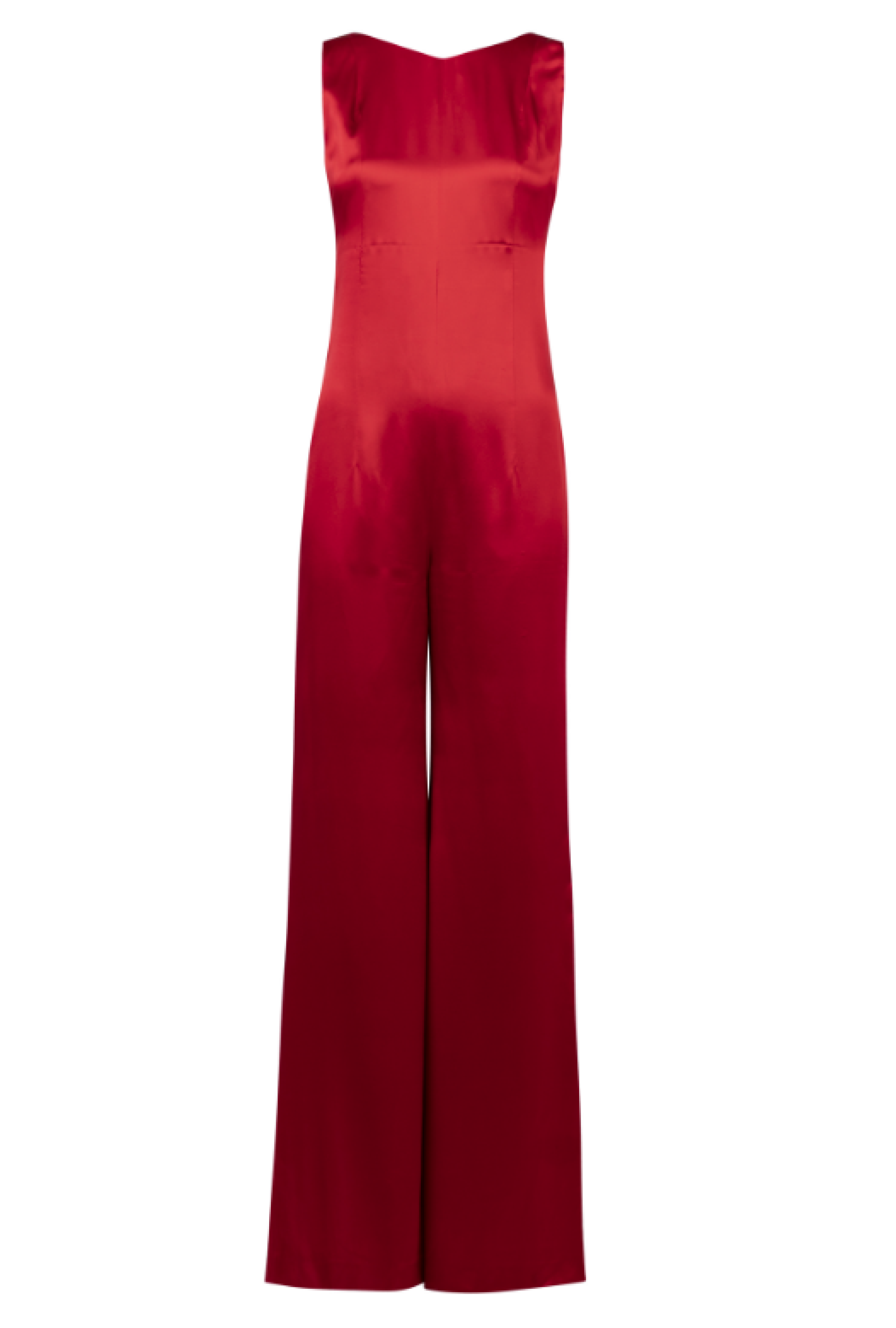 Combinaison Fadila El Gadi Rouge Satin