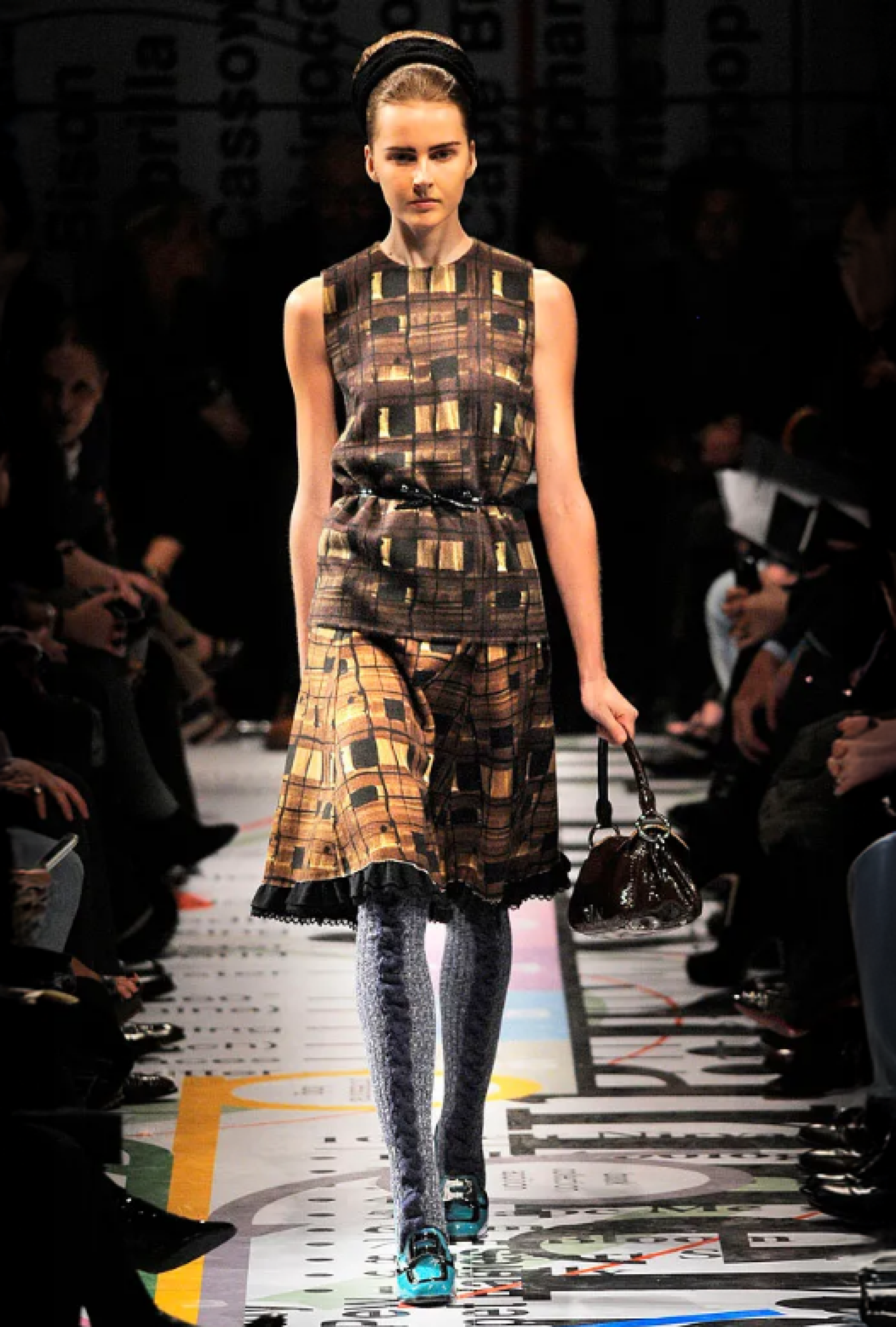 Ensemble Prada Grid FW2010 par Miuccia Prada