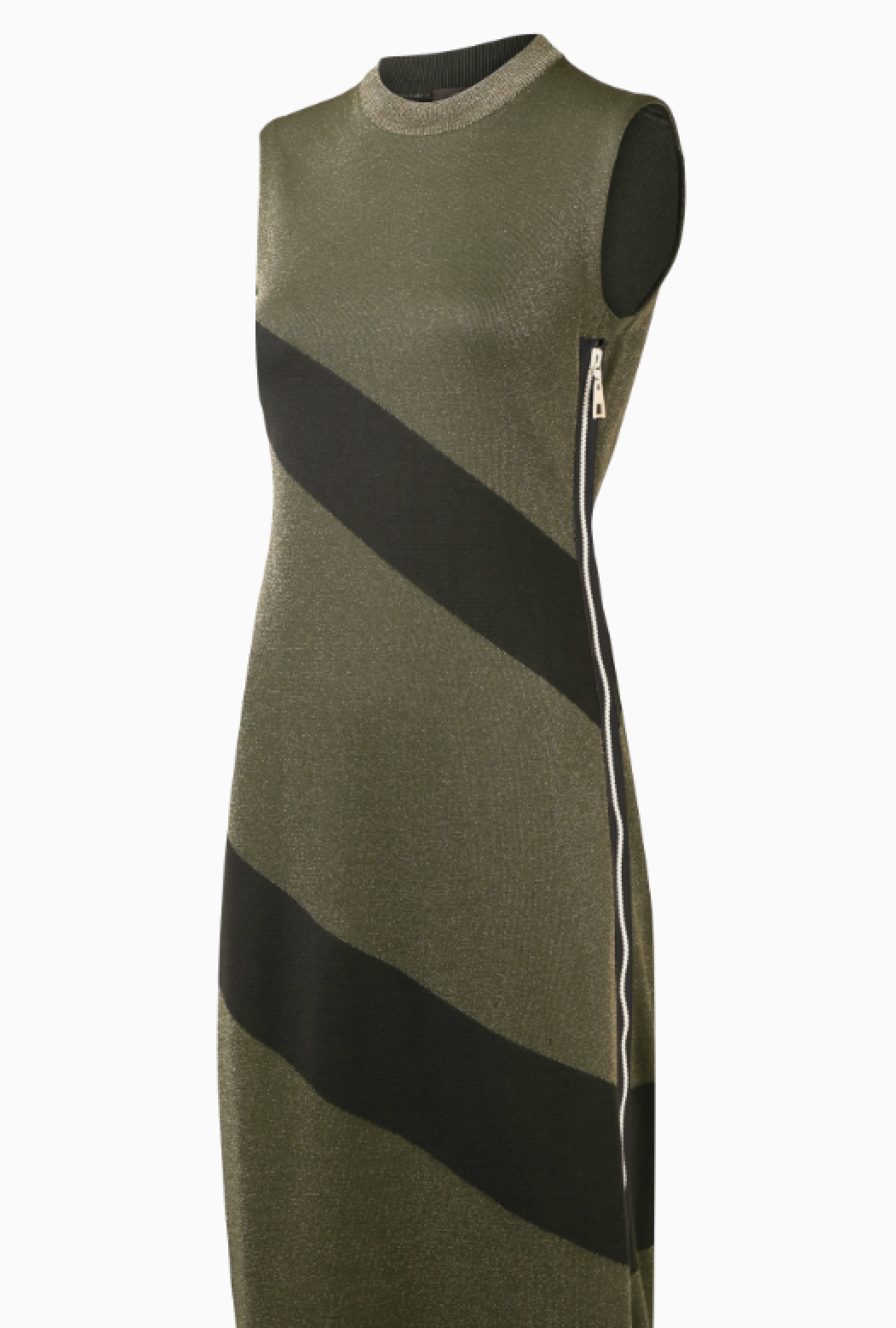 Robe Louis Vuitton Maille Kaki Resort 2016