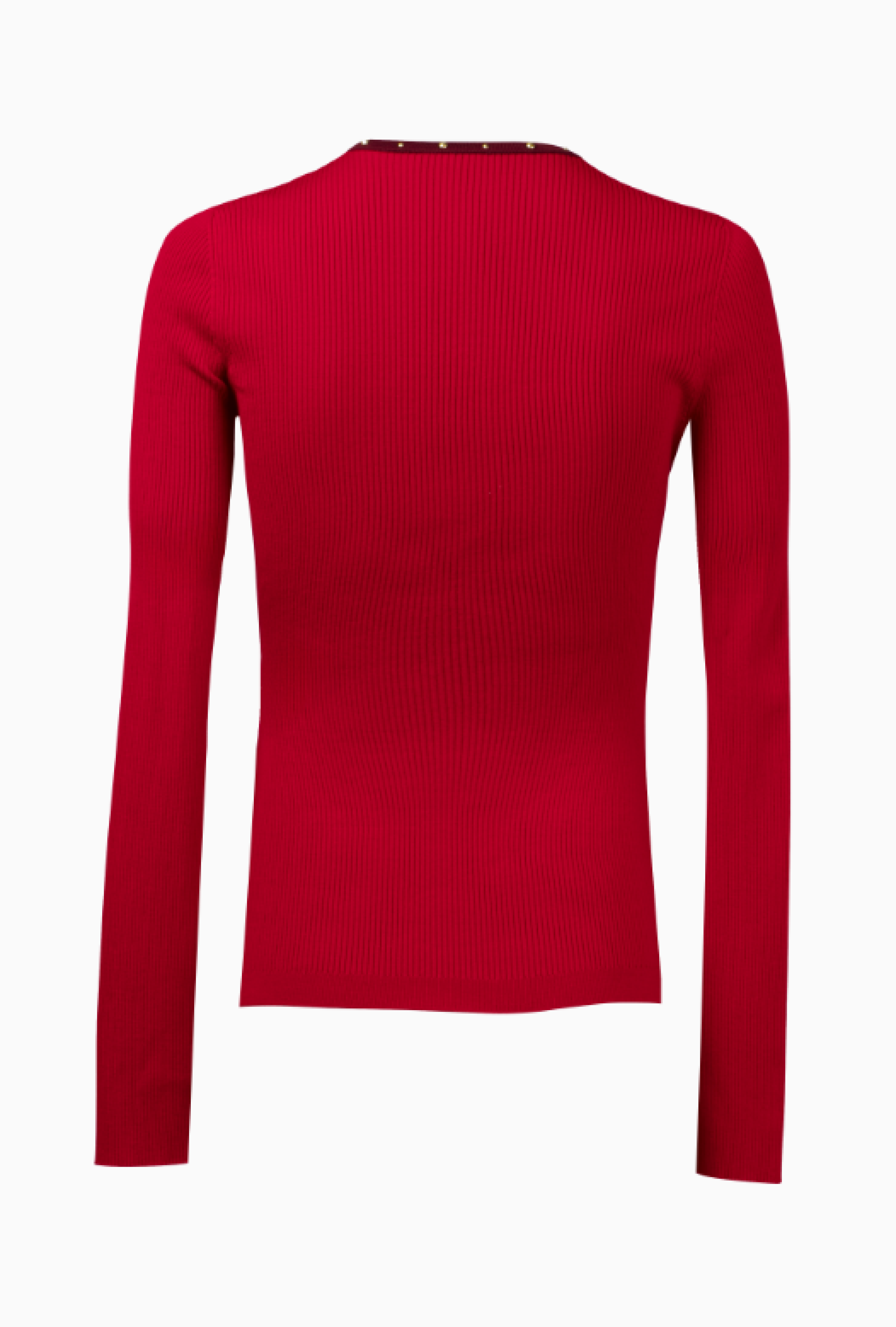 Top Alexander Mc Queen Red Knit Henley