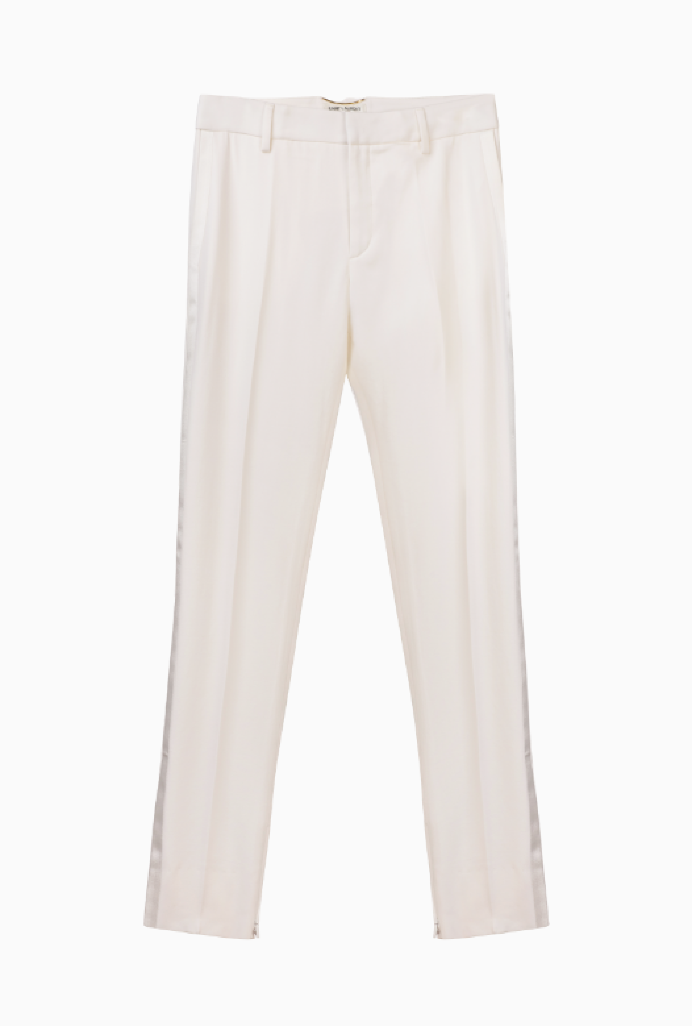 Pantalon Yves Saint Laurent Tailoring Blanc SS2022 par Anthony Vaccarello