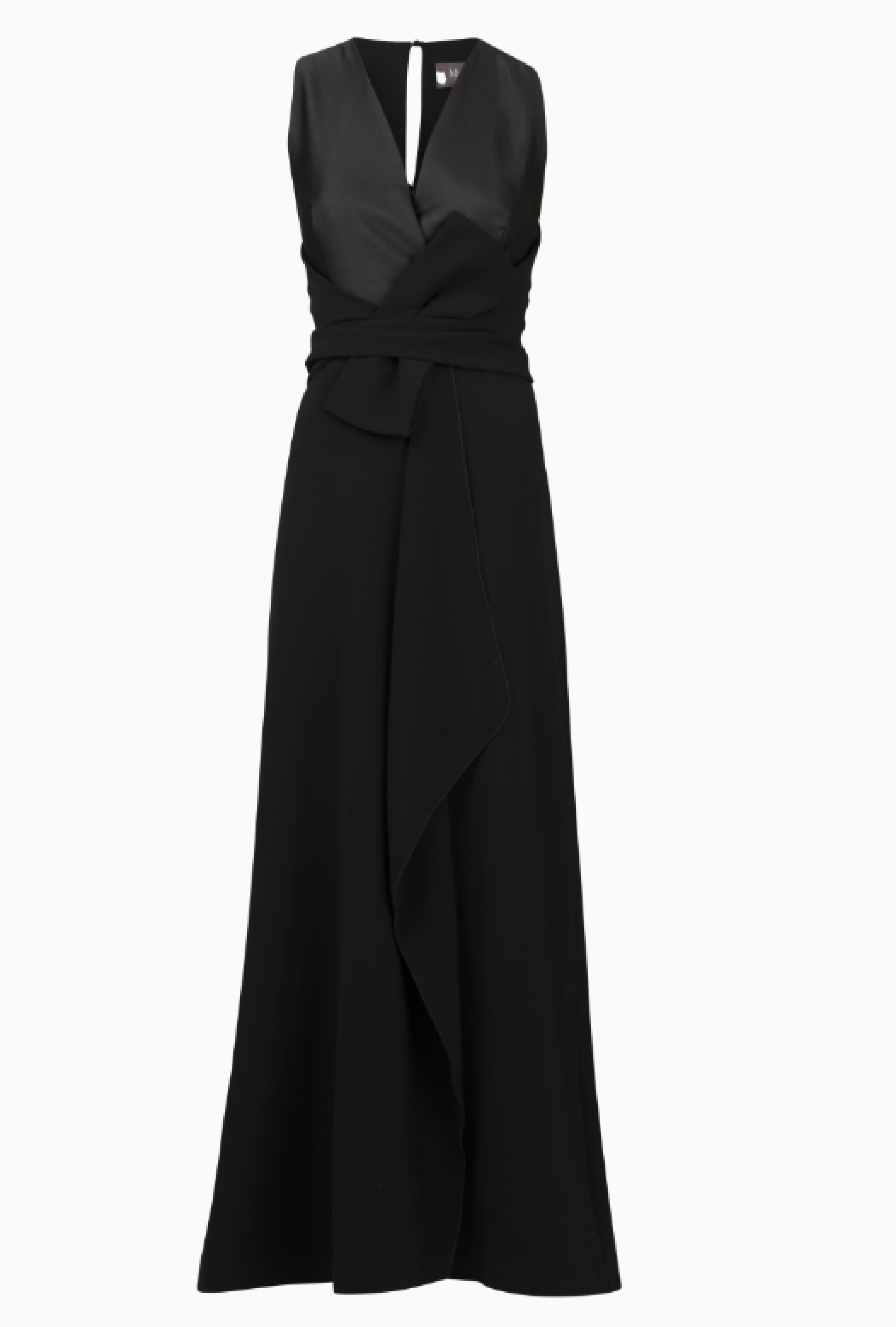 Robe Max Mara Drapée Noire Circa 2010