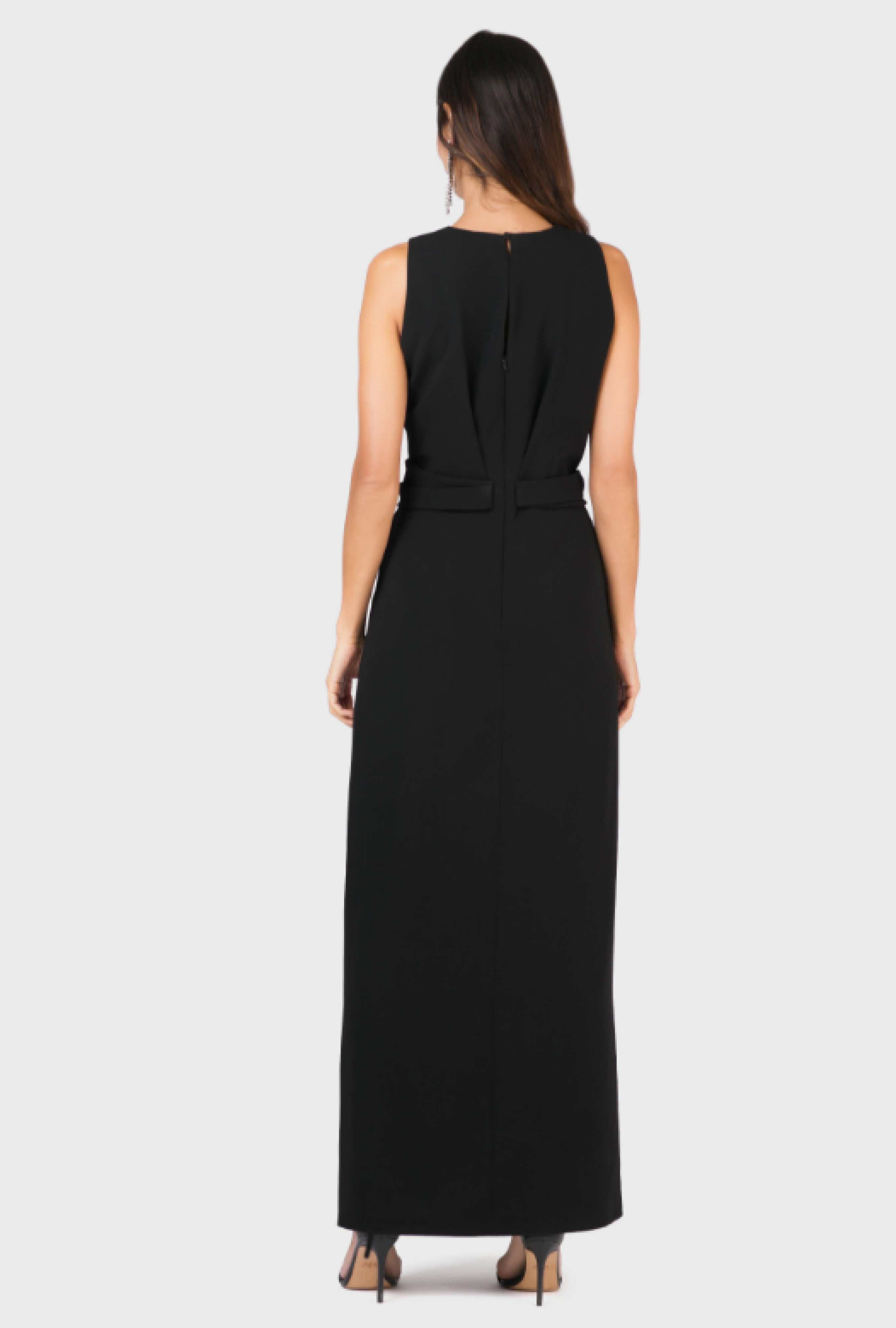 Robe Max Mara Drapée Noire Circa 2010