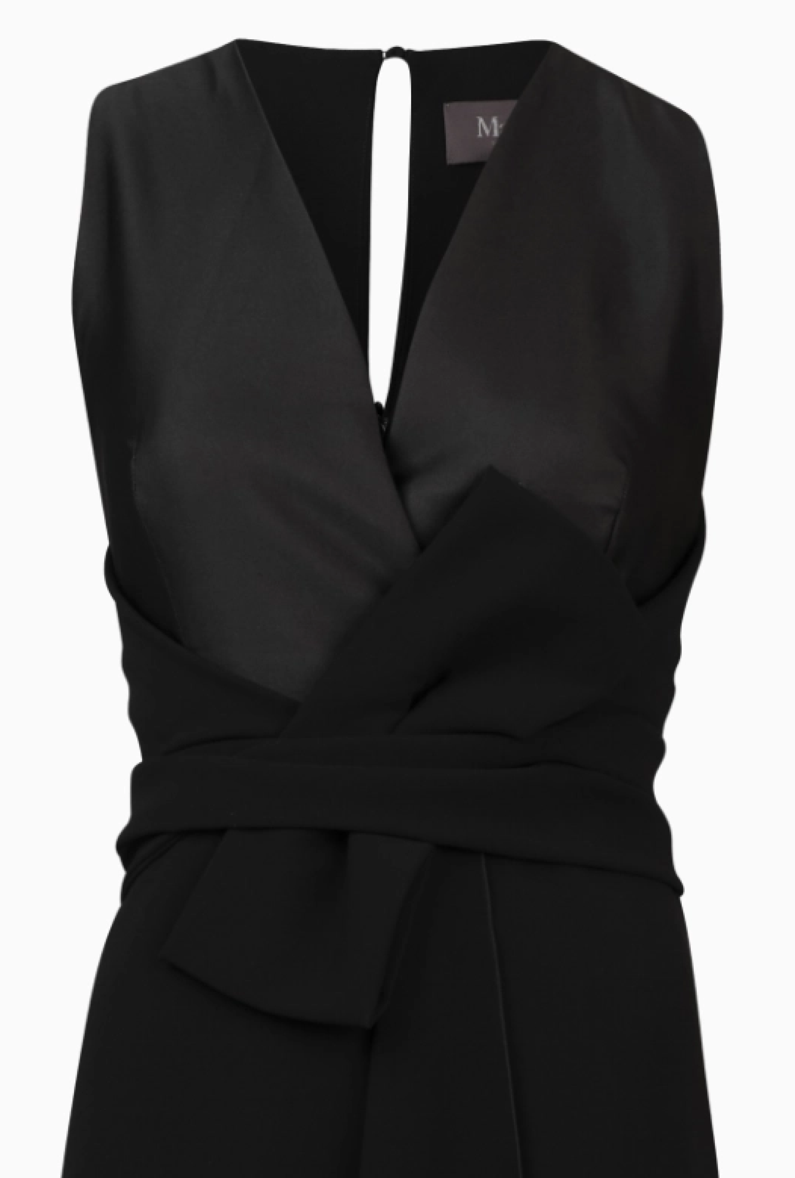 Robe Max Mara Drapée Noire Circa 2010