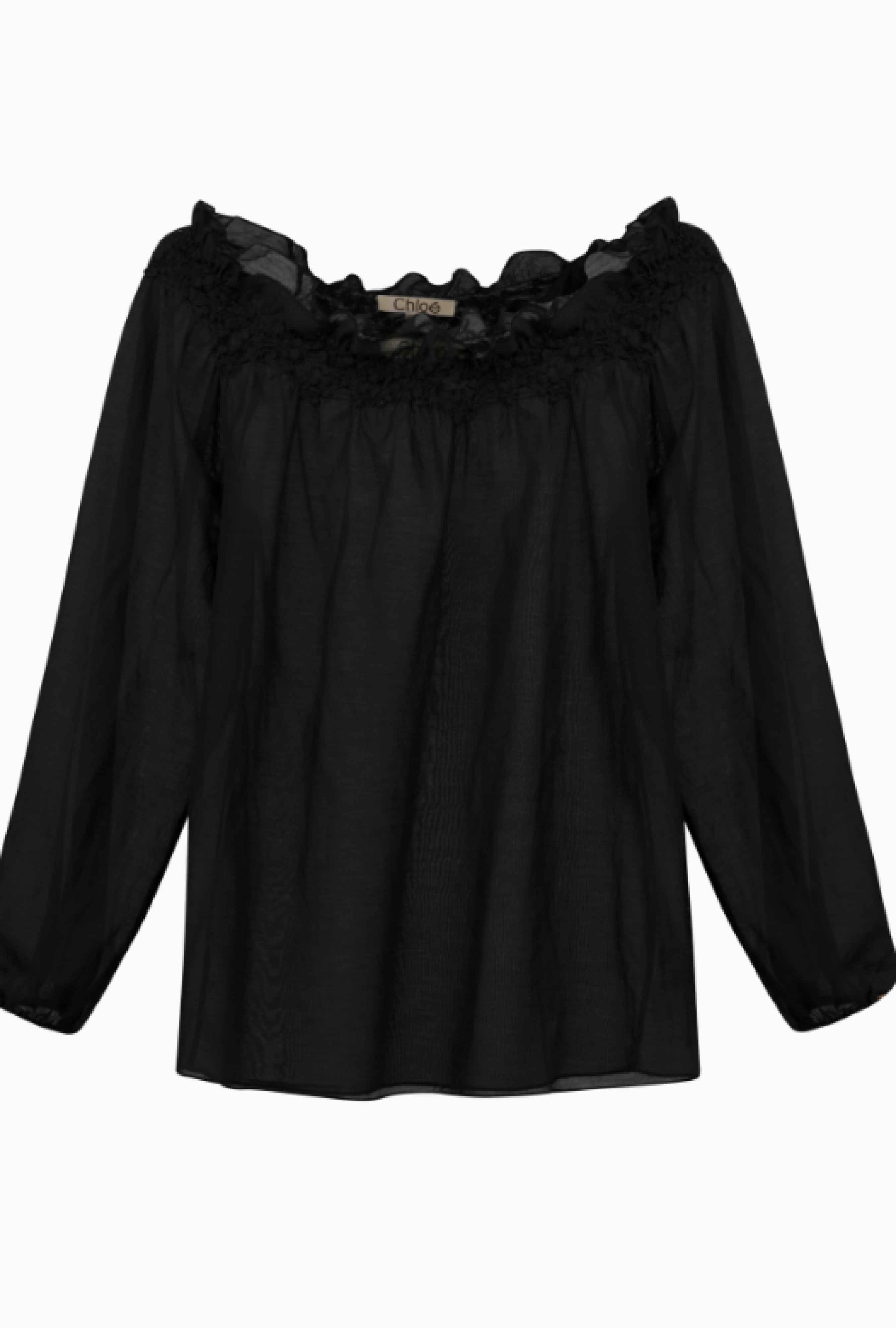 Blouse Chloe Mousseline Noire Resort 2008