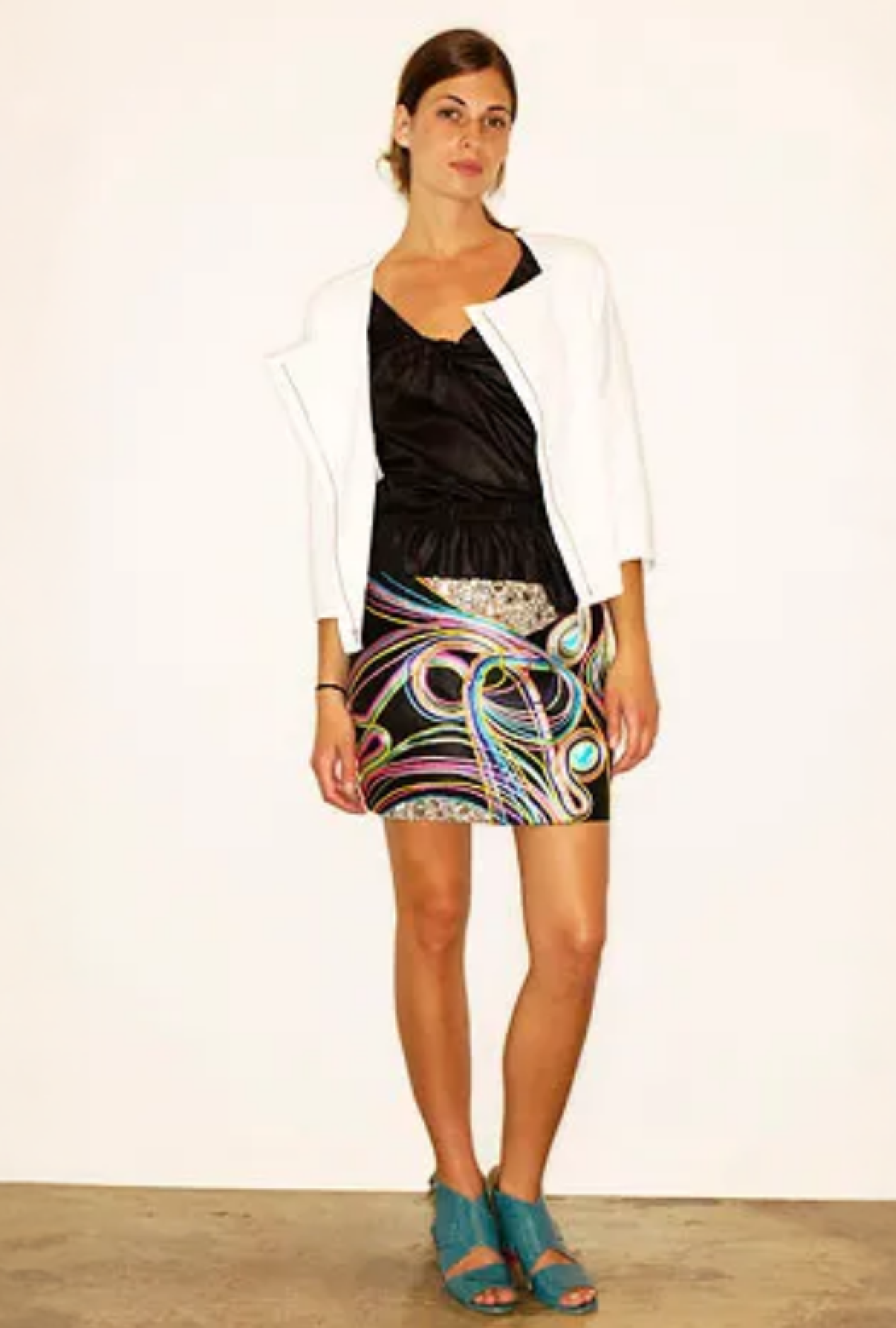 Blouse Chloe Mousseline Noire Resort 2008