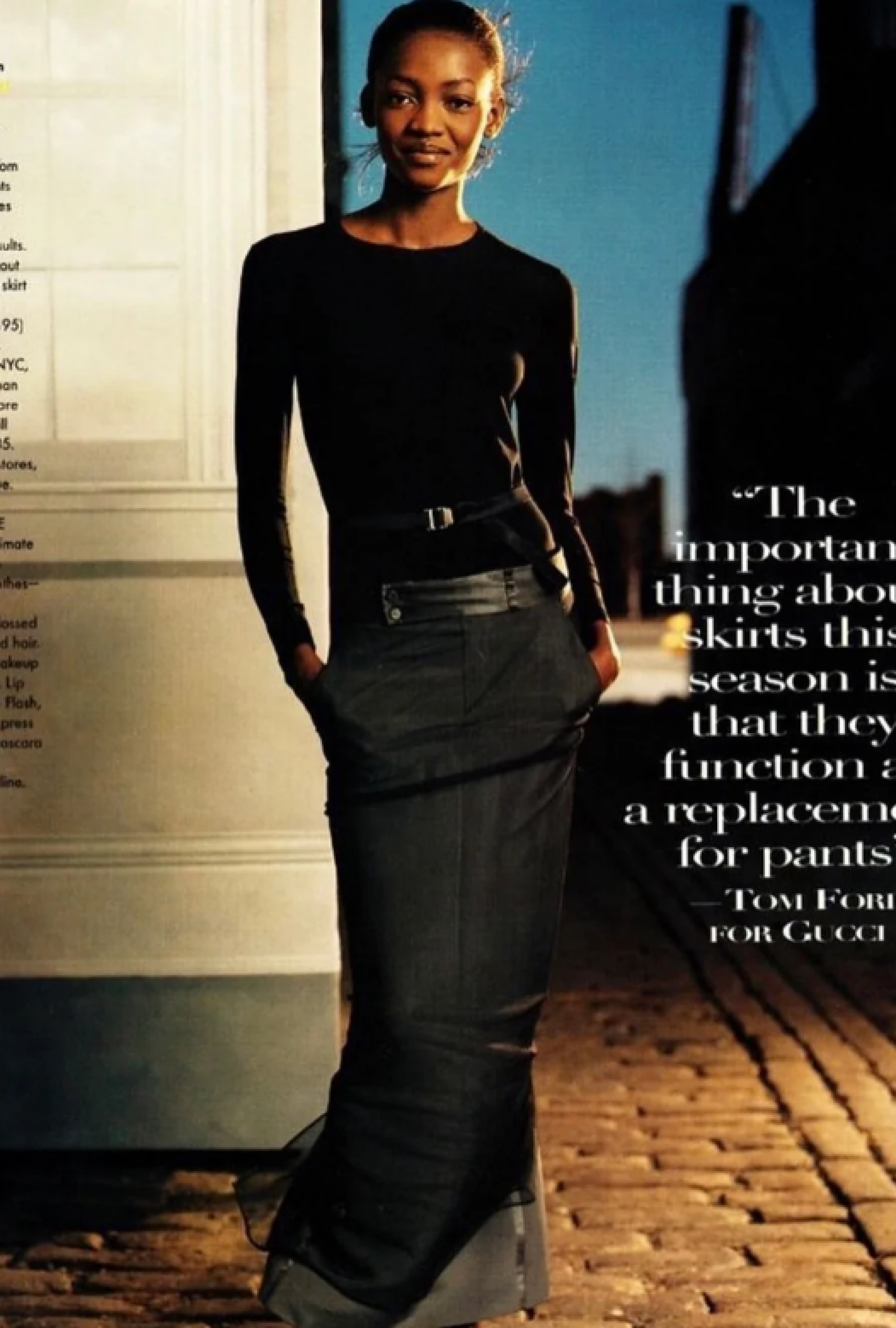 Jupe Gucci Silk Shadow FW1998 par Tom Ford