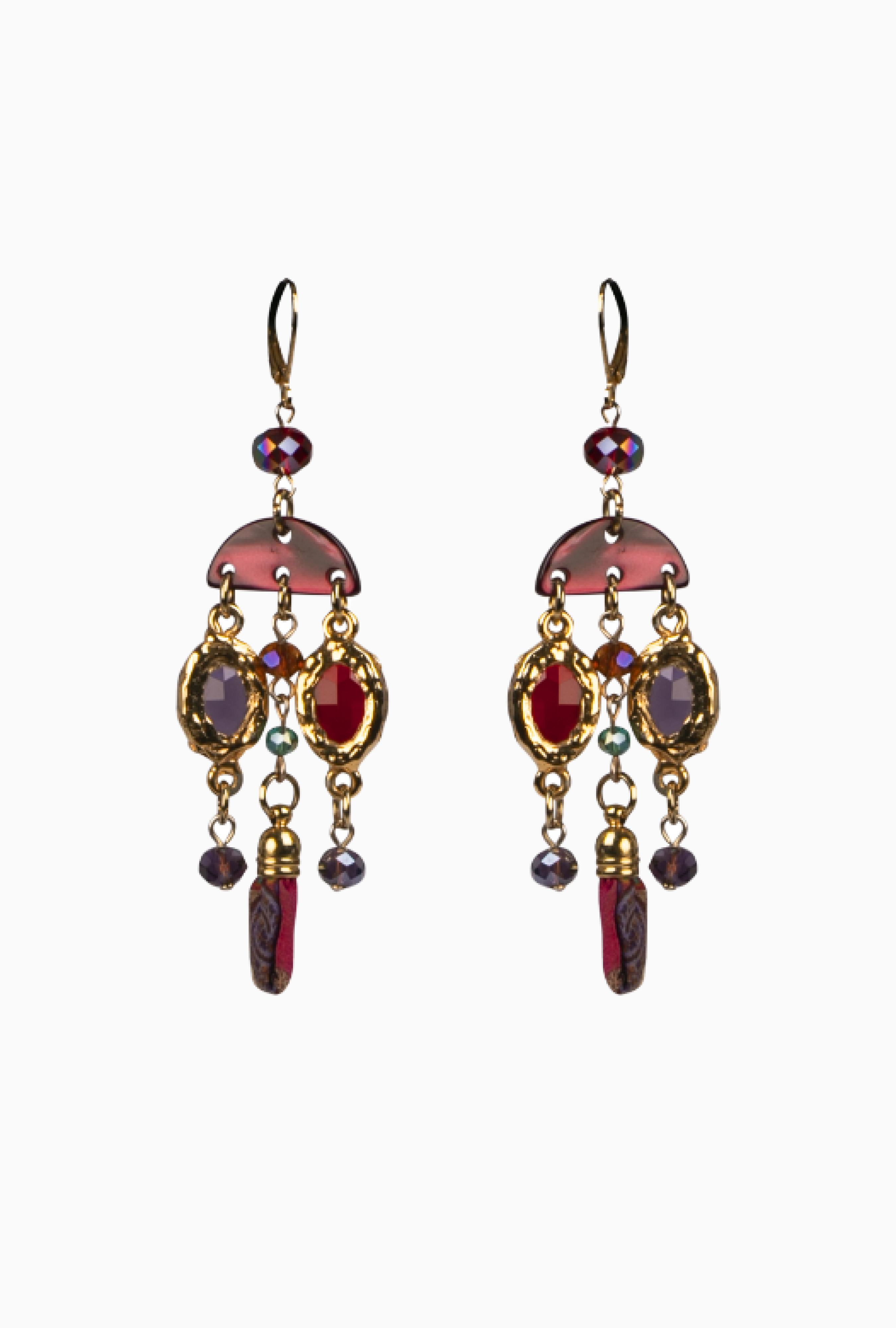 Boucles D'Oreilles Etro Statement Baroque Circa 2000