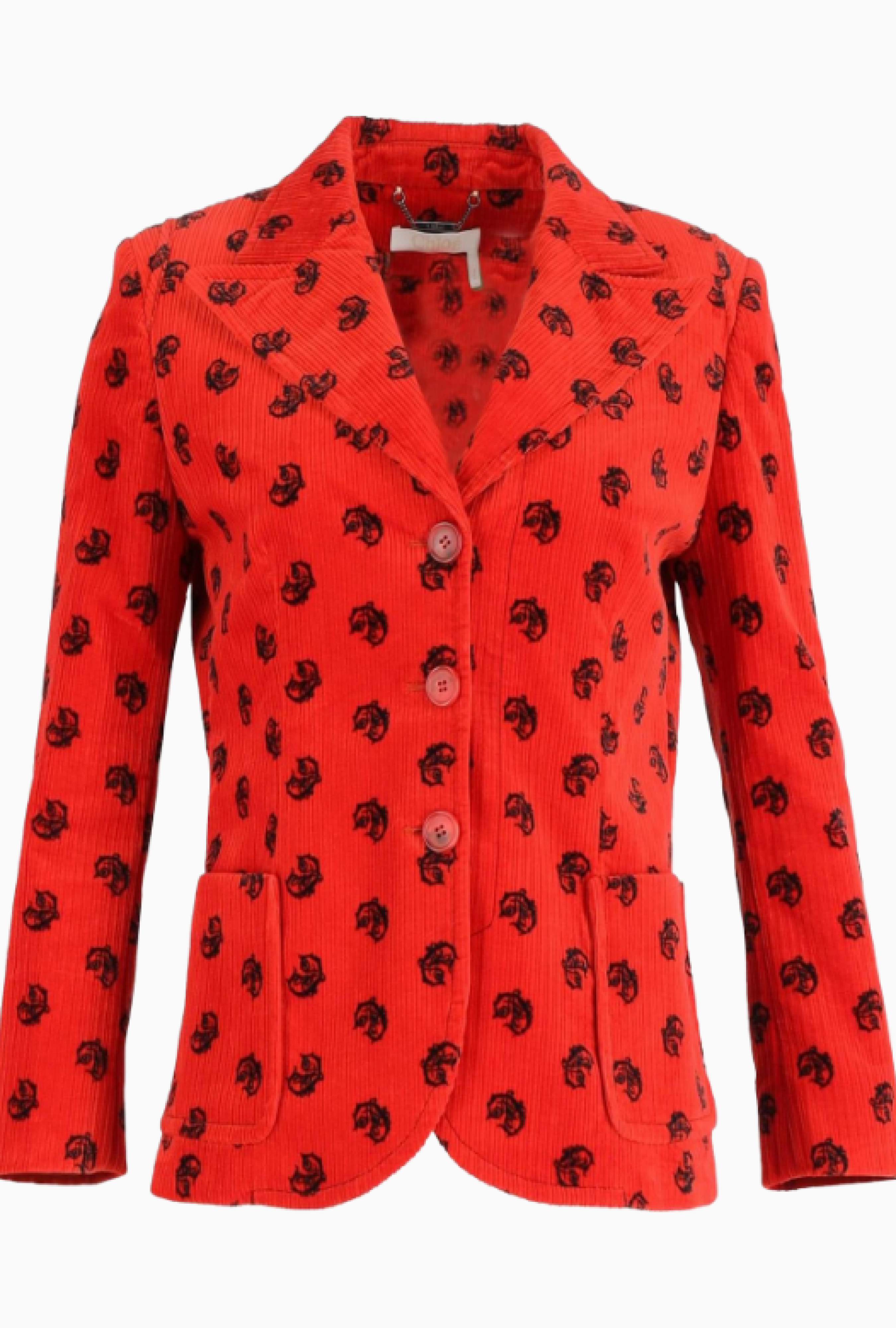 Veste Chloe Red Pre-fall 2018 Par Natacha Ramsay-levi