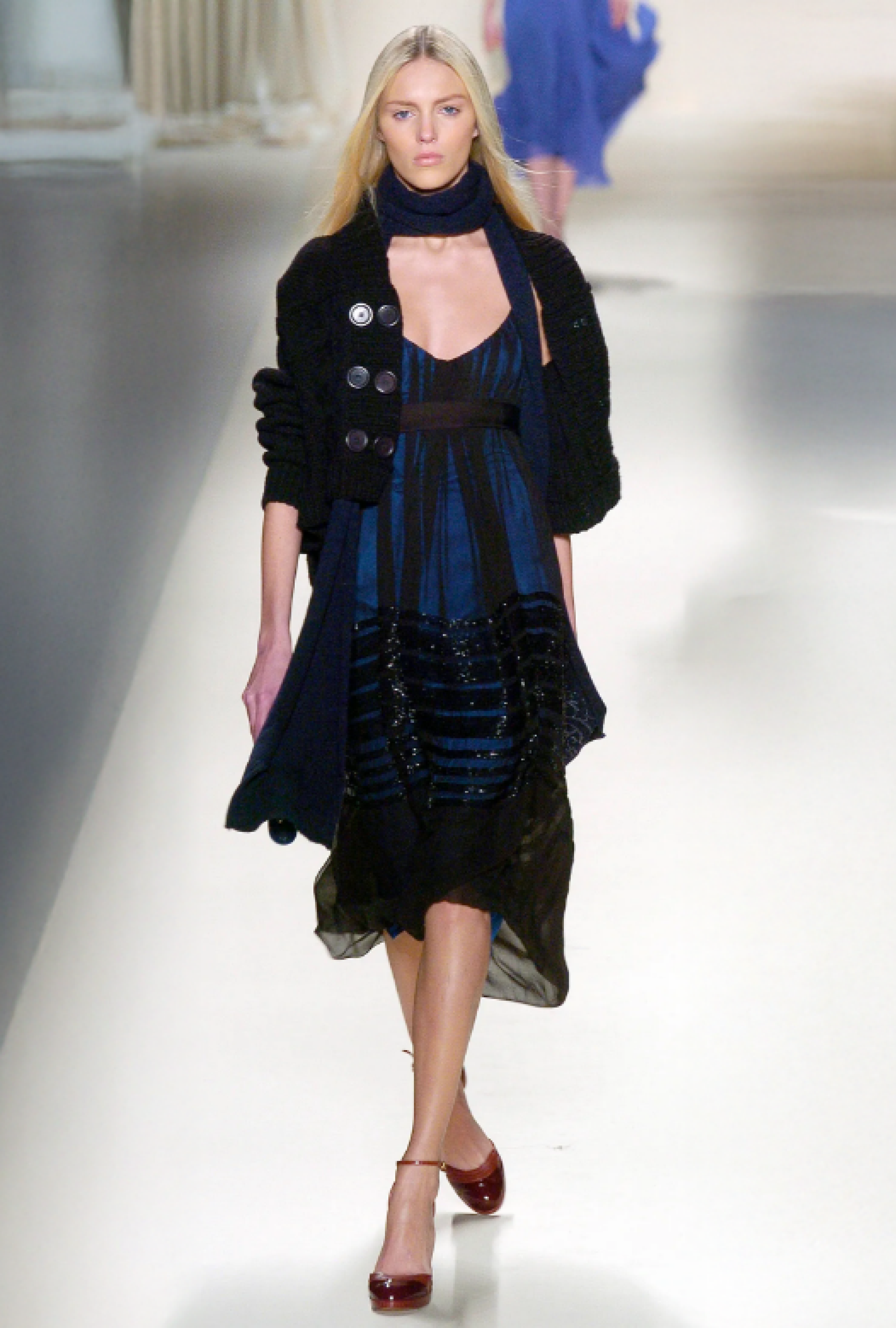 Robe Chloe Dark Blue Fw2005 By Phoebe Philo
