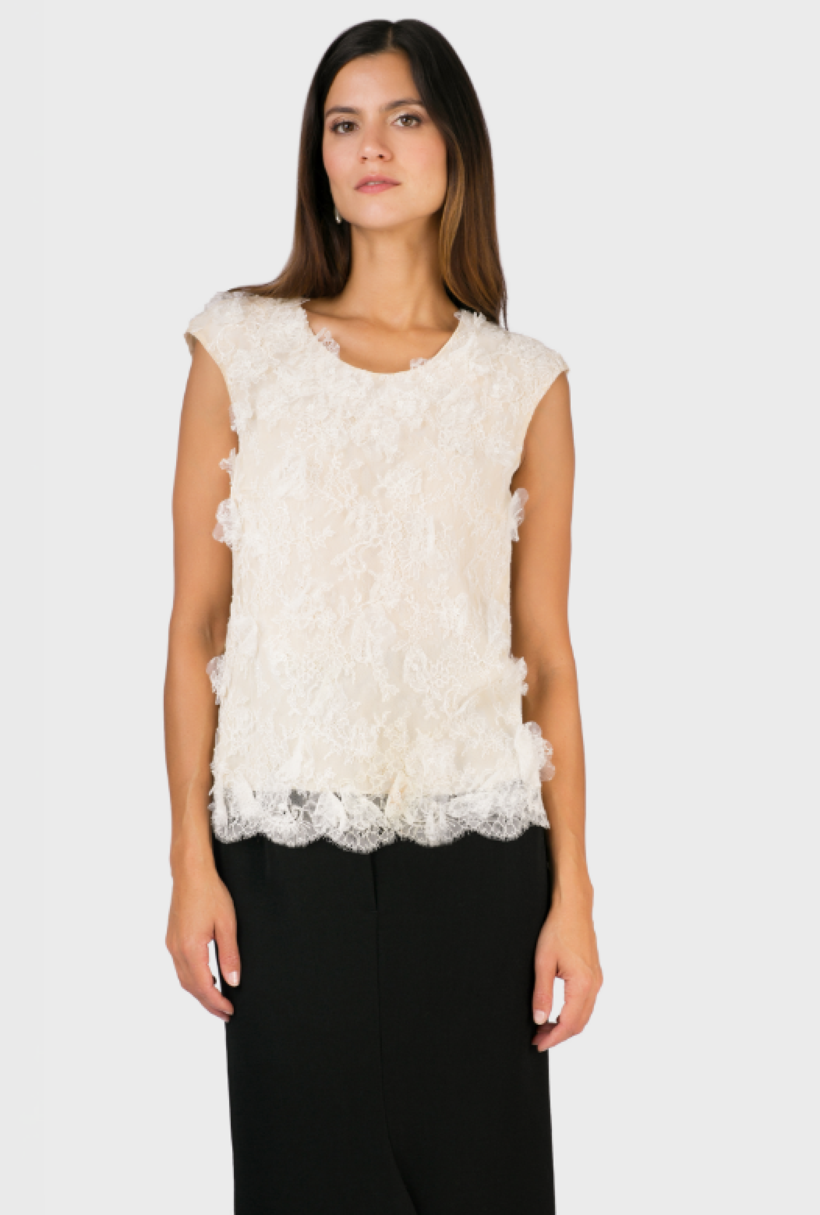 Top Chanel White SS2009 Par Karl Lagerfeld