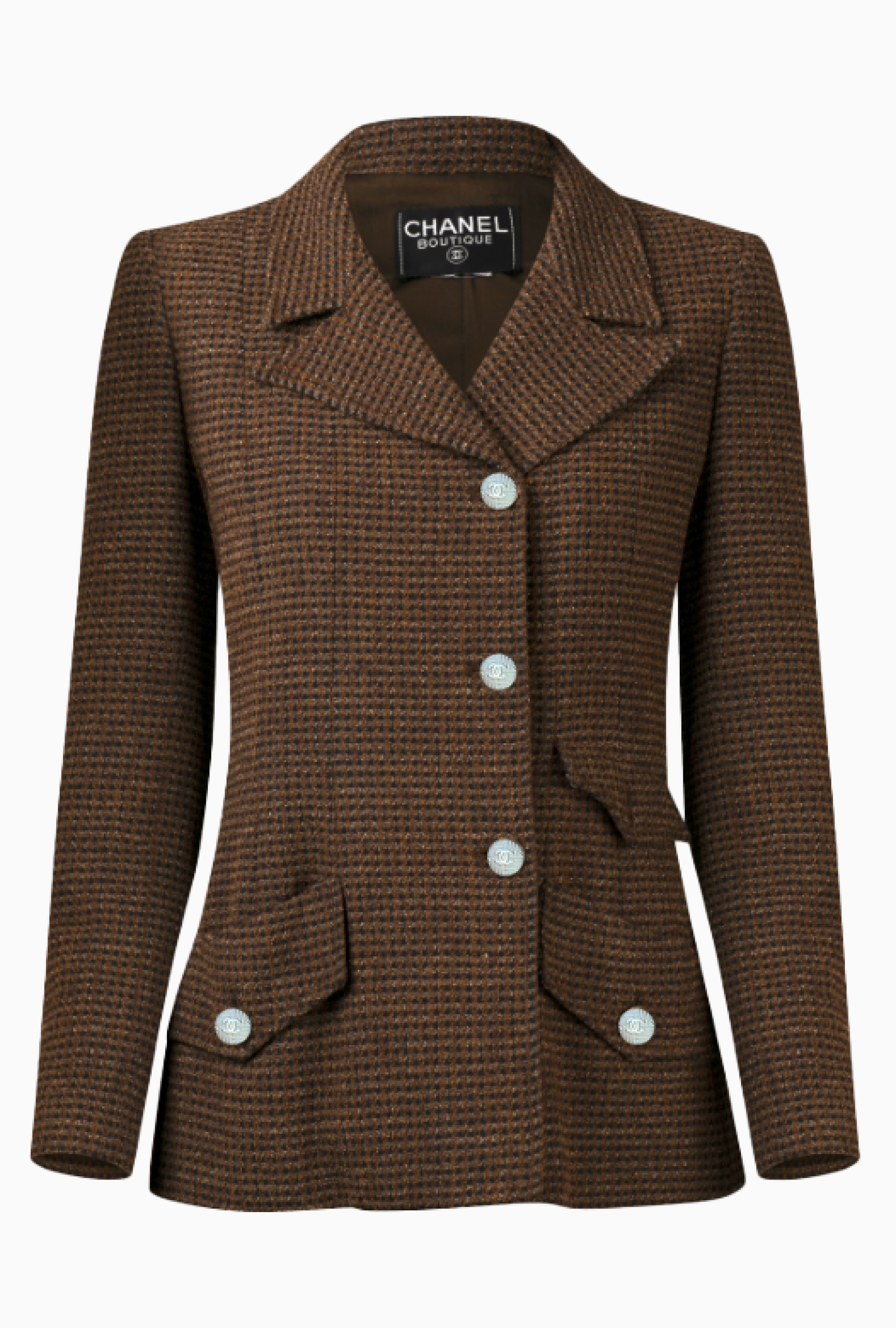 Veste Chanel Brown FW1997 Par Karl Lagerfeld