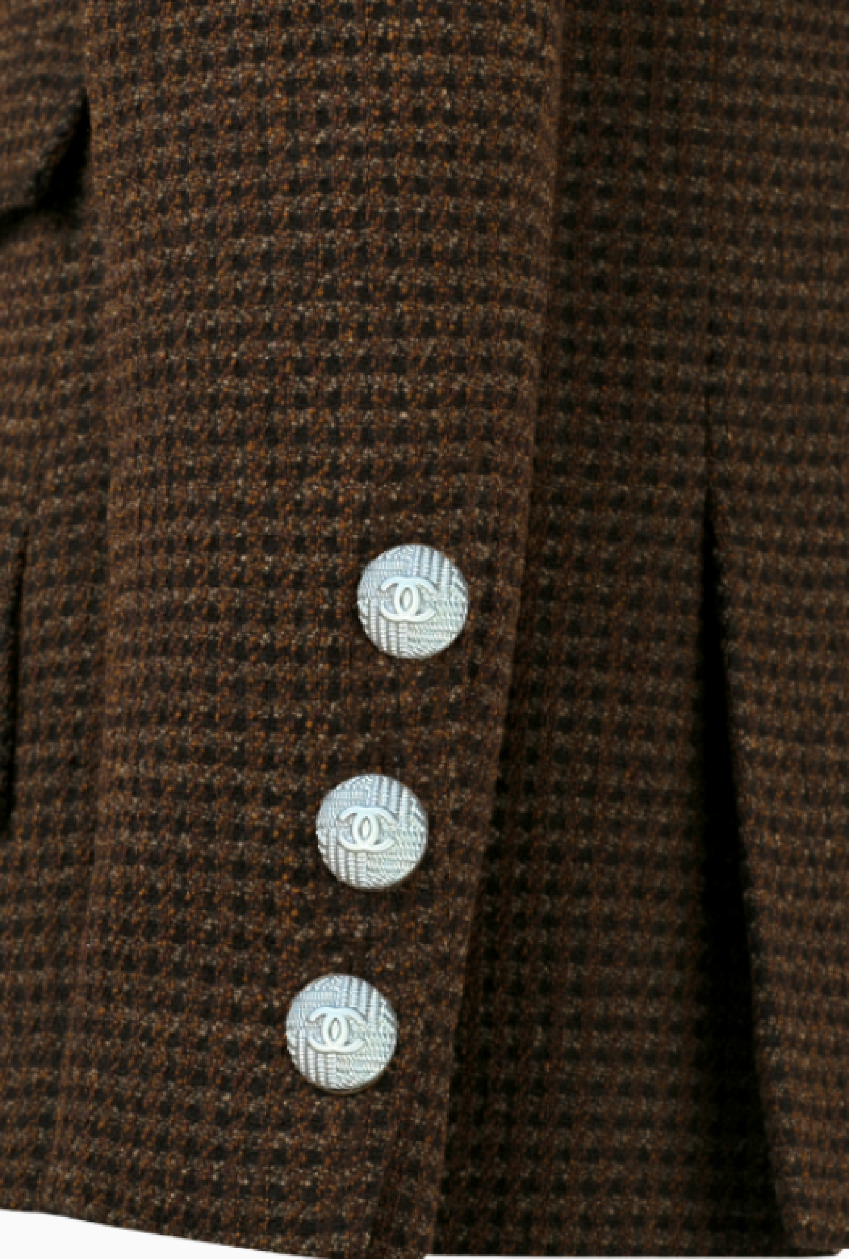 Veste Chanel Brown FW1997 Par Karl Lagerfeld