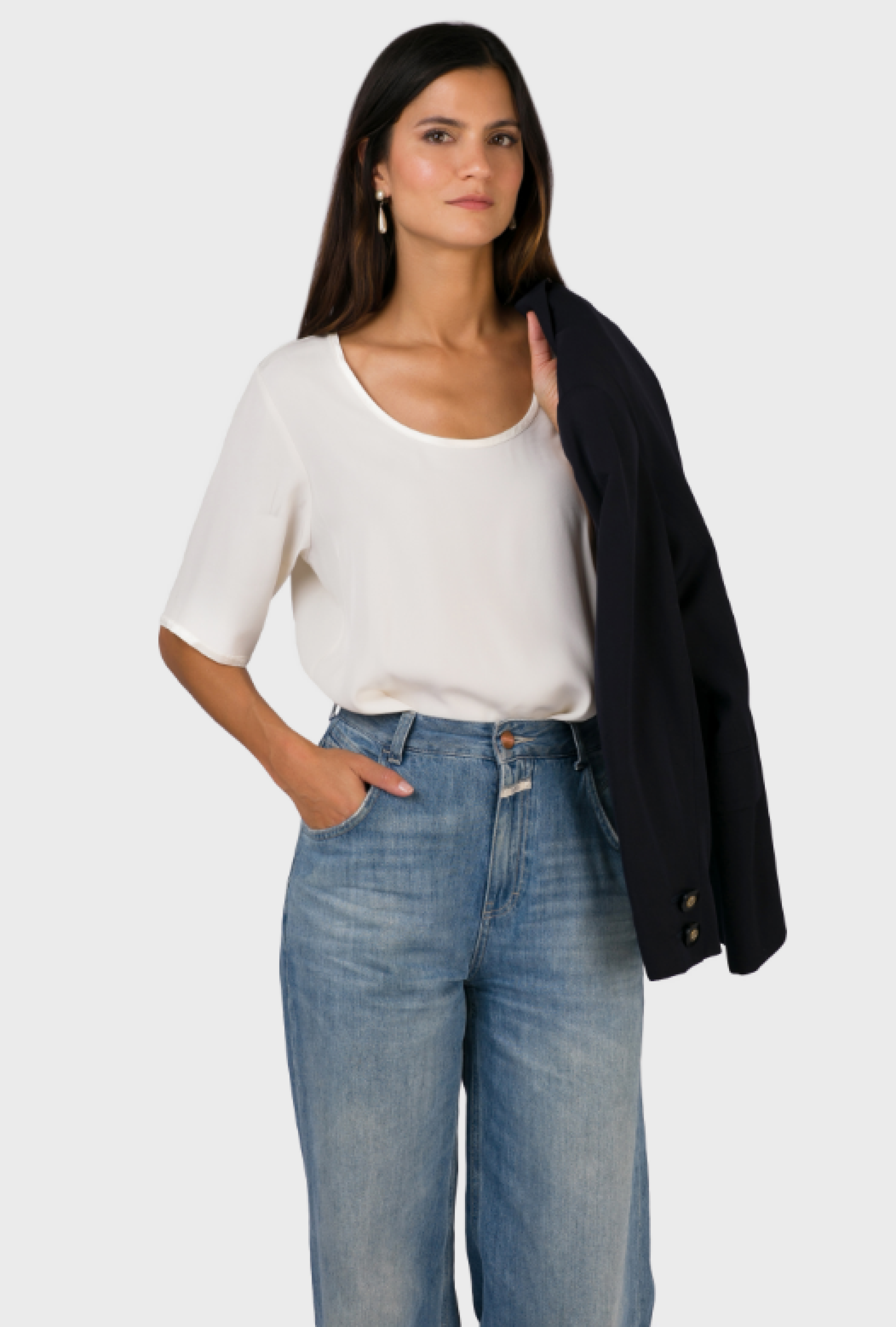 Top Yves Saint Laurent Minimal White