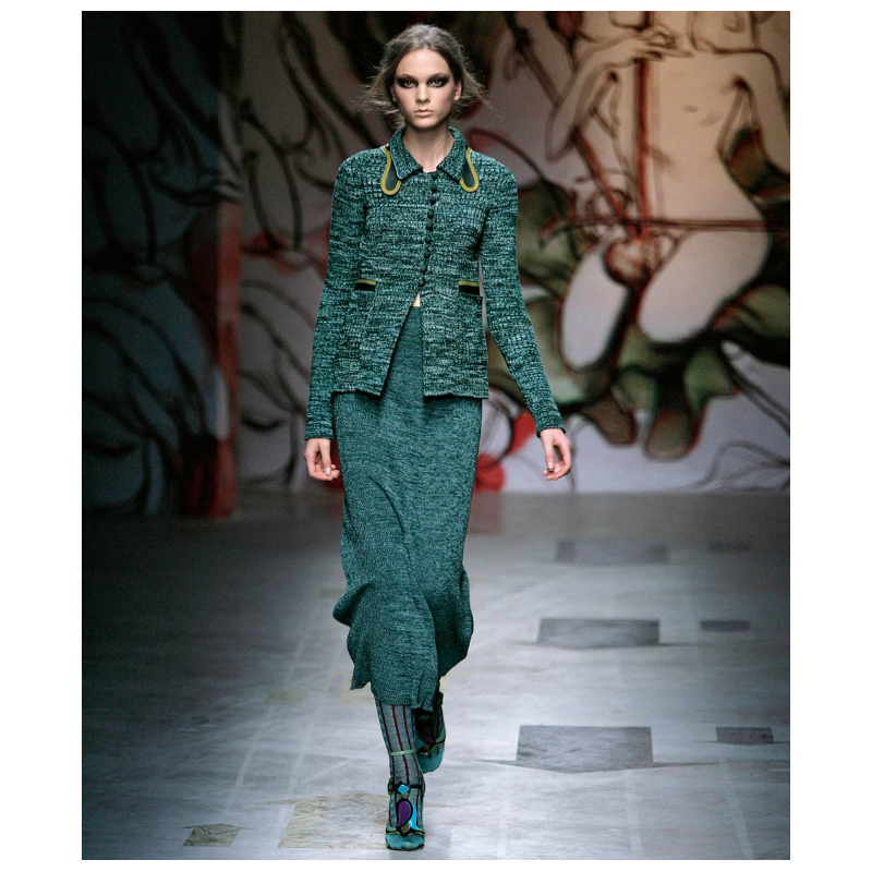 Ensemble Prada Maille FW2008 Par Miuccia Prada