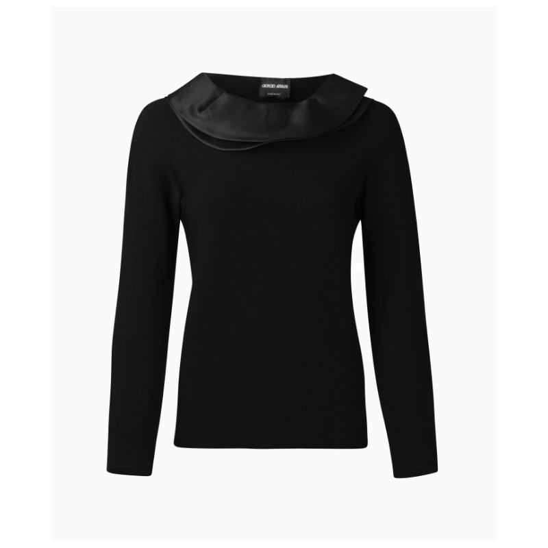 Top Armani Col Bateau Satin FW2012